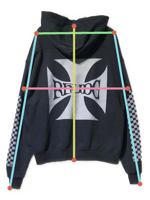 中古・古着通販】RHUDE (ルード) CLASSIC CHECKER HOODIE ブラック 