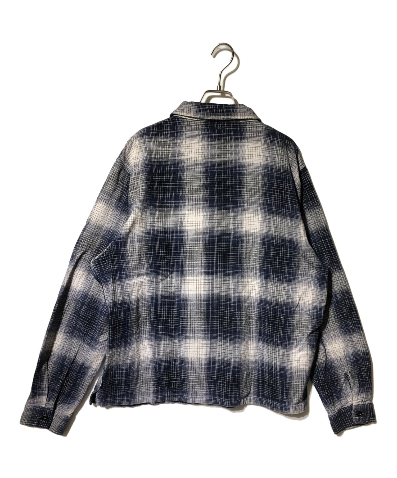 中古・古着通販】stussy (ステューシー) Jack Shadow Plaid Zip Shirt 