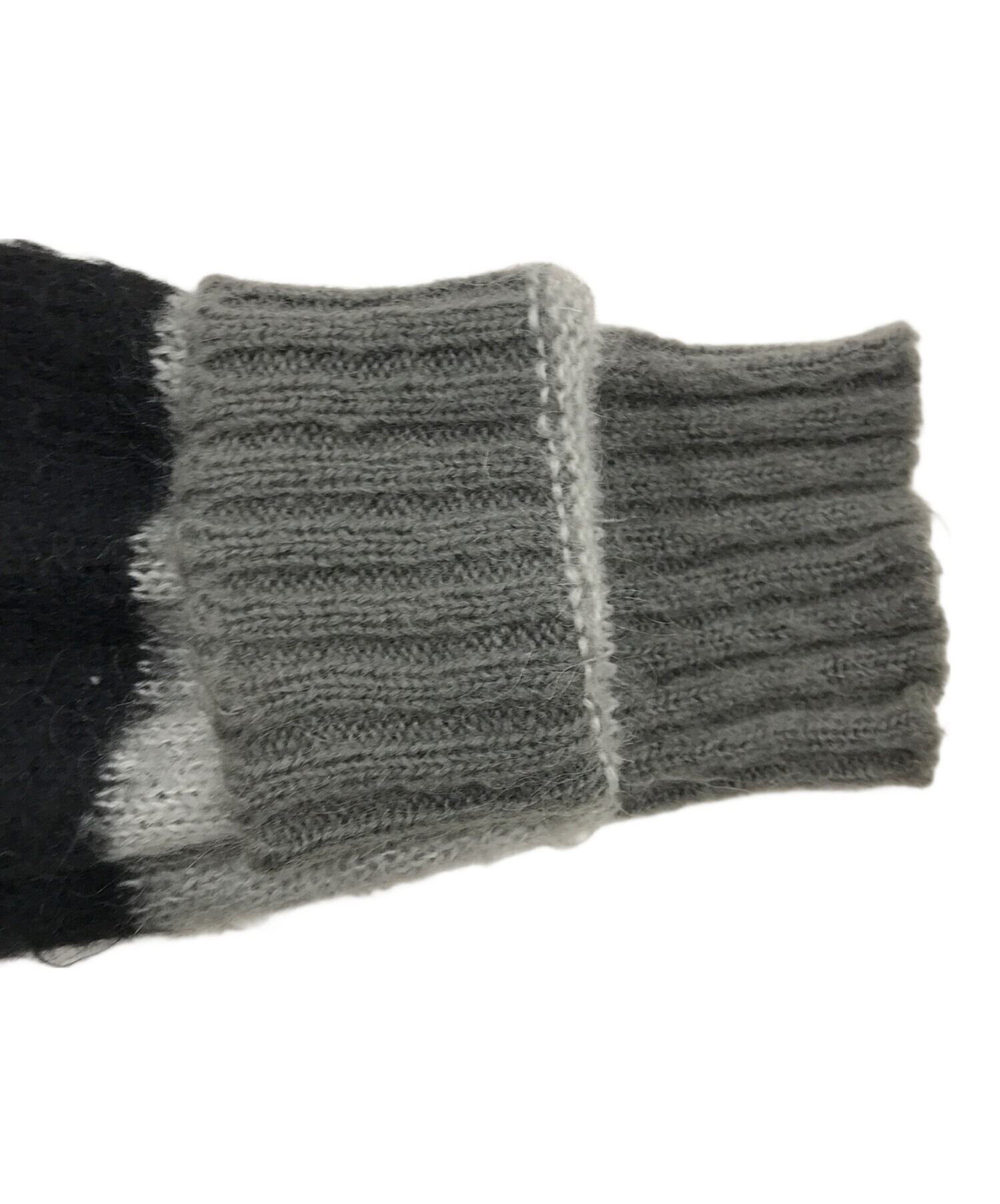 中古・古着通販】DIESEL (ディーゼル) モヘア混ボーダーニット マルチ