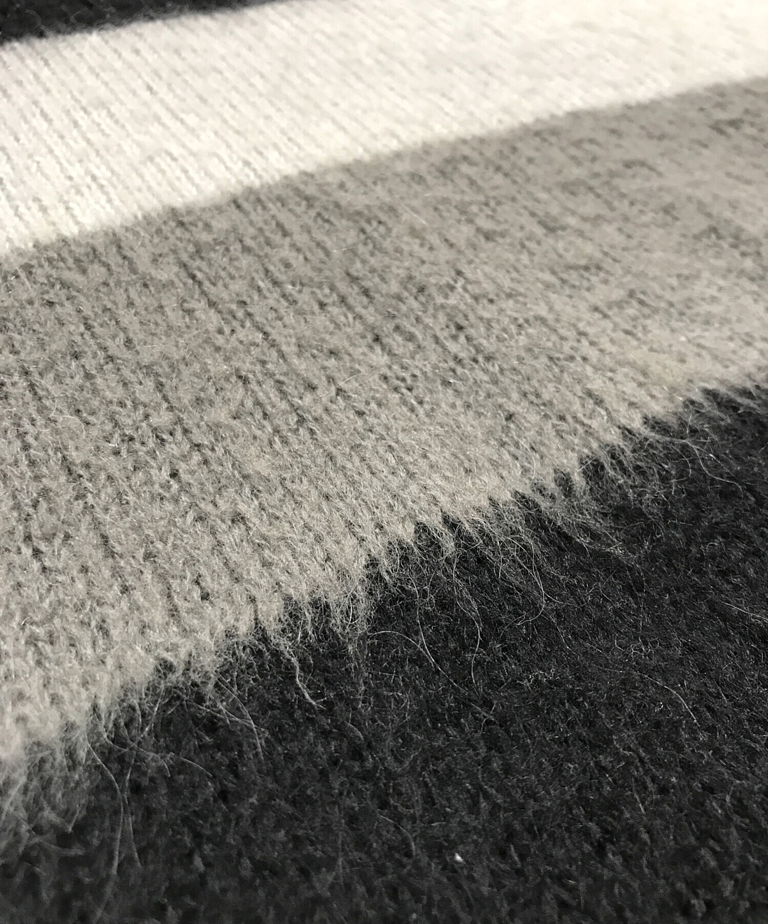 中古・古着通販】DIESEL (ディーゼル) モヘア混ボーダーニット マルチ