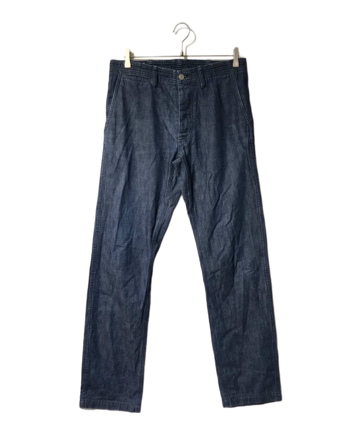 SASSAFRAS ササフラス デニム M 中古・古着通販】SASSAFRAS (ササフラス) デニムパンツ インディゴ