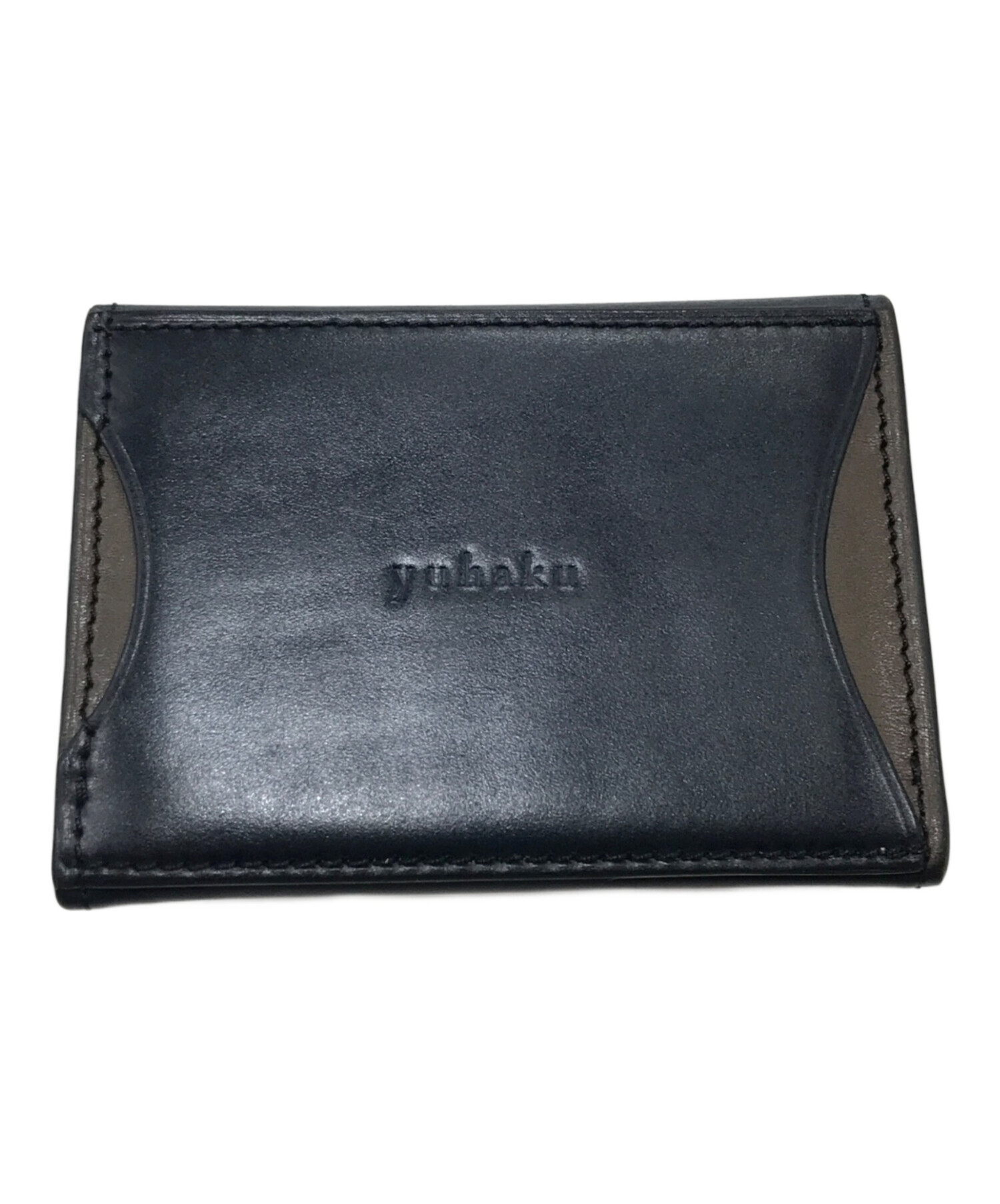 中古・古着通販】yuhaku (ユハク) レザーパスケース ブルー｜ブランド 