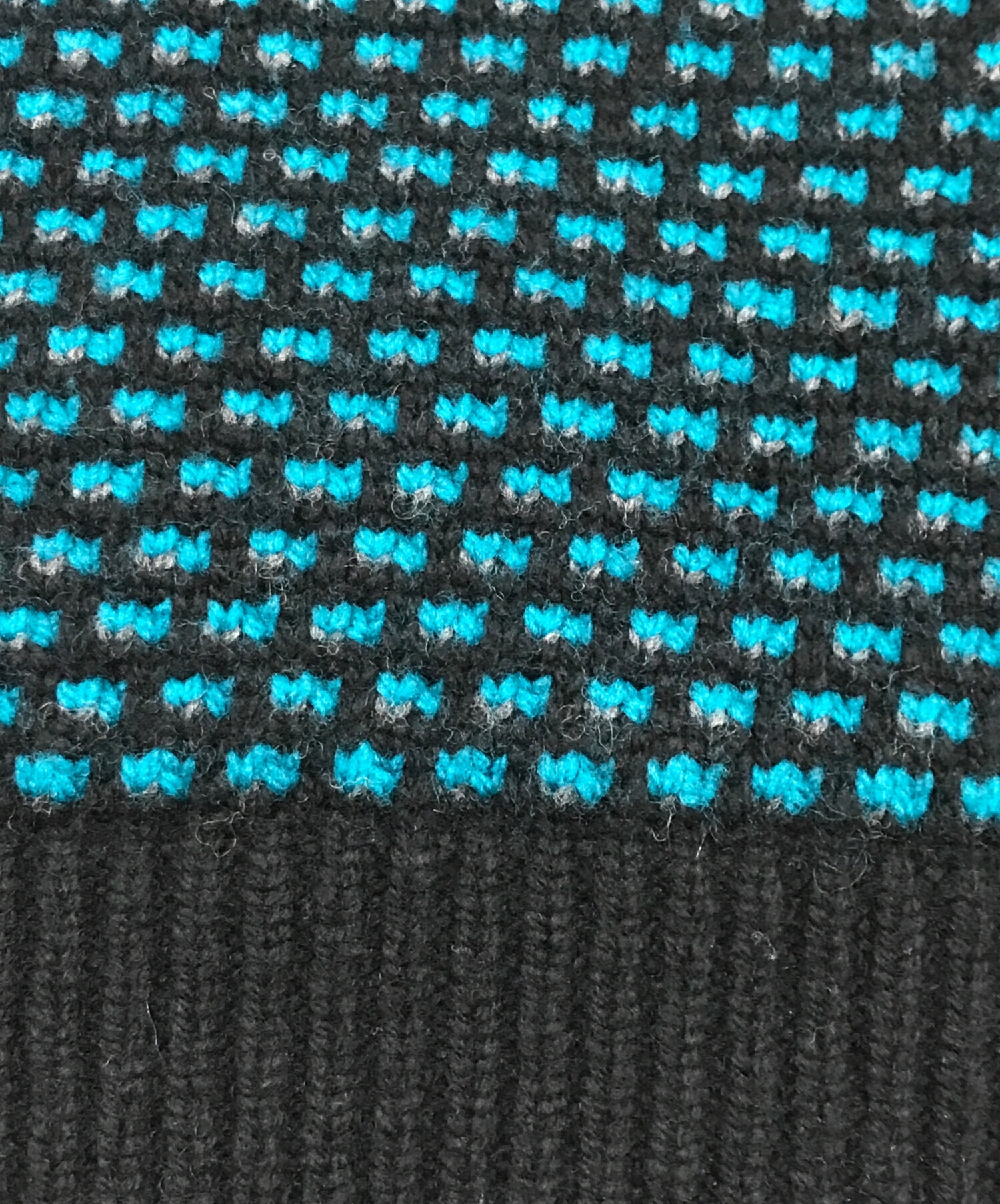 中古・古着通販】KOLOR (カラー) ハイネックニット ブラック×ブルー