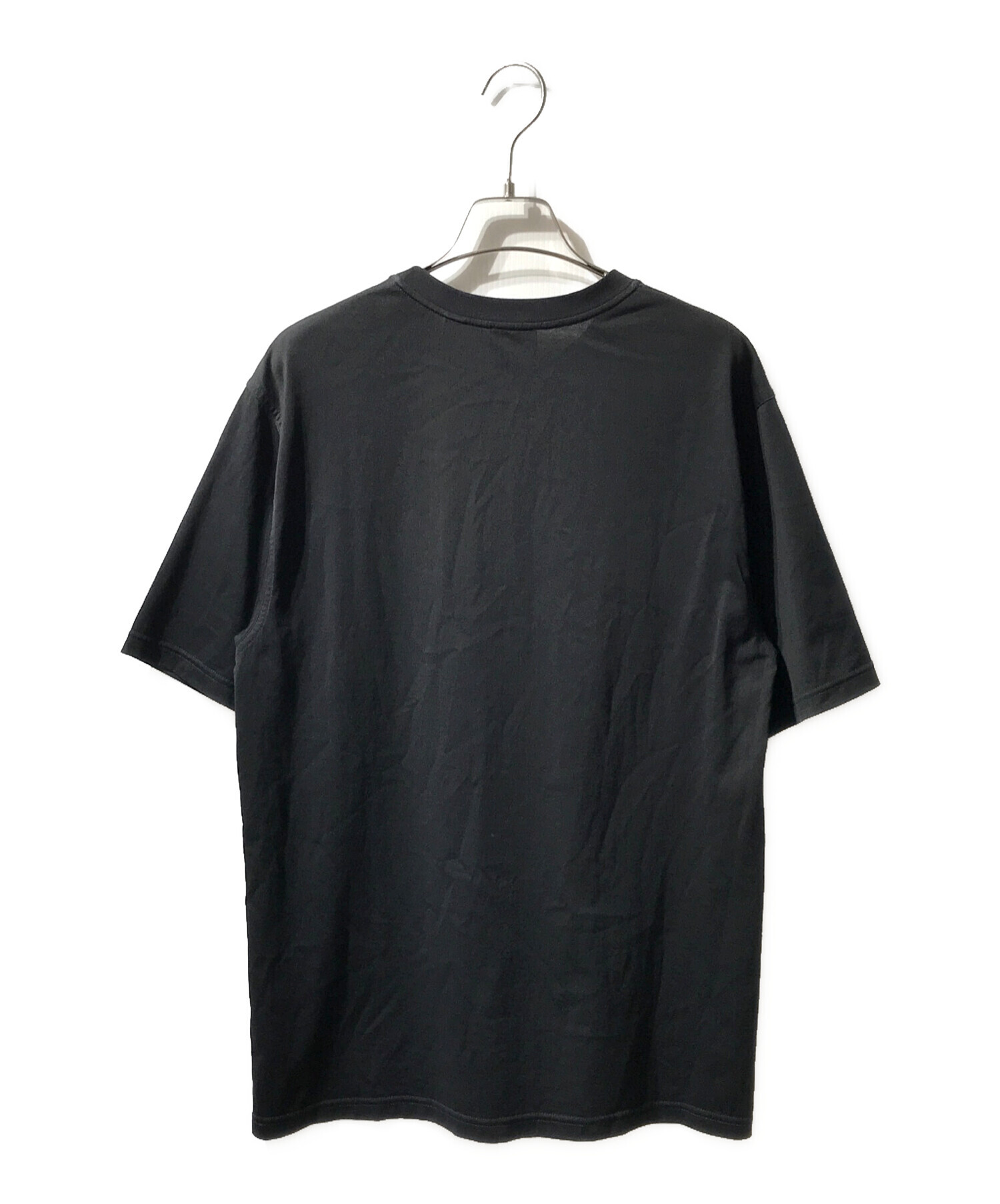 中古・古着通販】BURBERRY (バーバリー) ロゴコットンTシャツ ブラック
