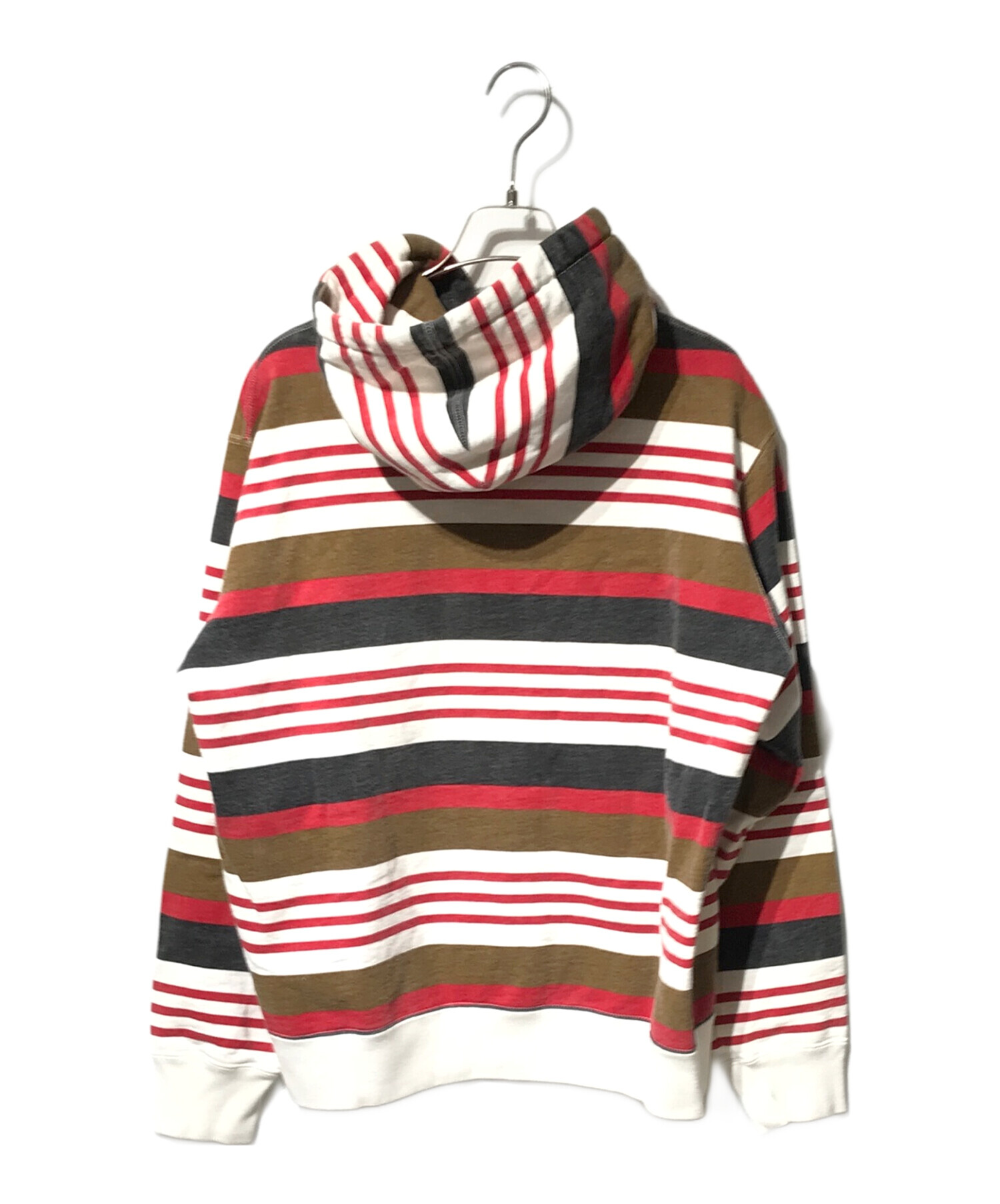 中古・古着通販】SUPREME (シュプリーム) Striped Hooded Sweatshirt 