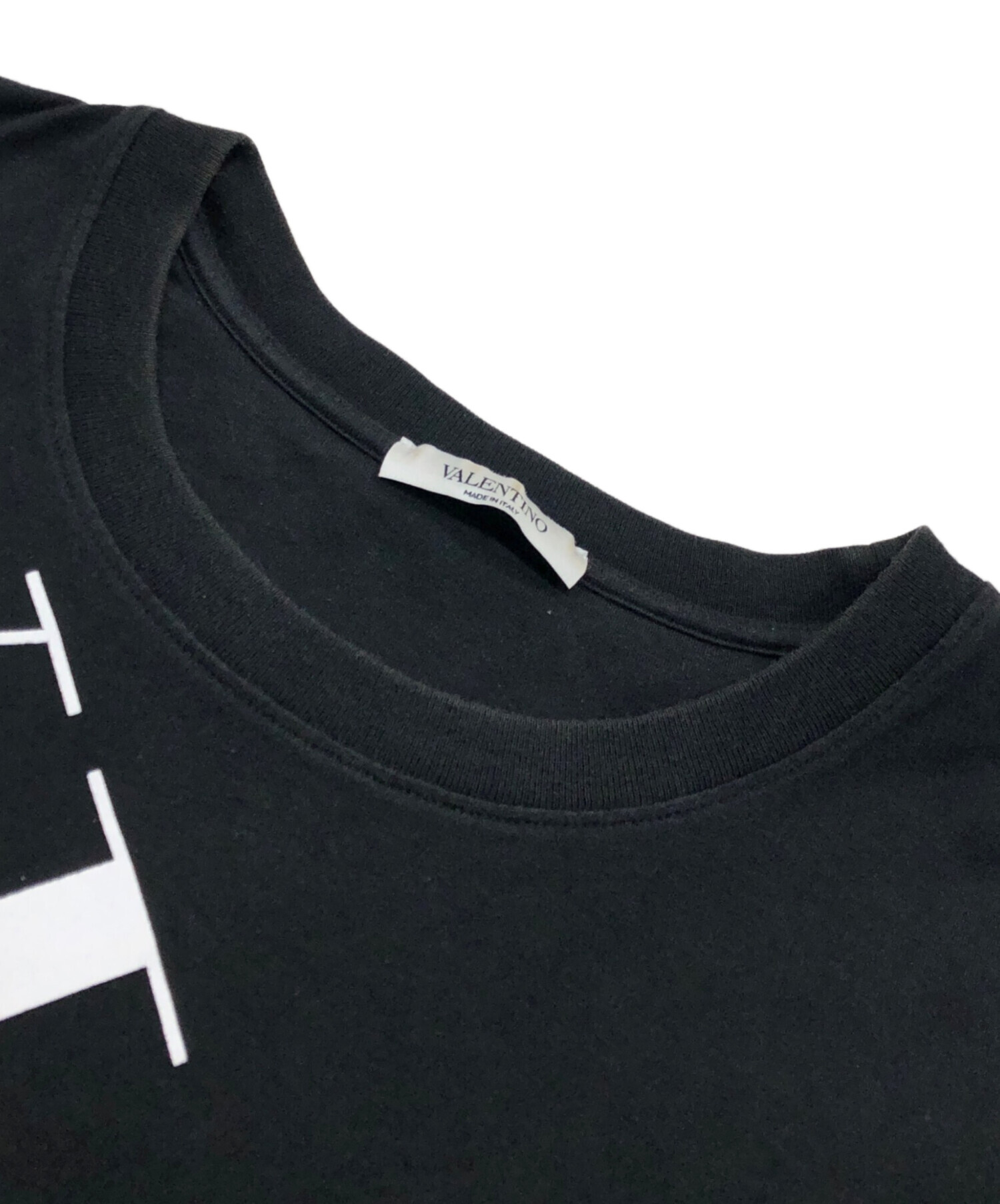 中古・古着通販】VALENTINO (ヴァレンティノ) ロゴTシャツ ブラック