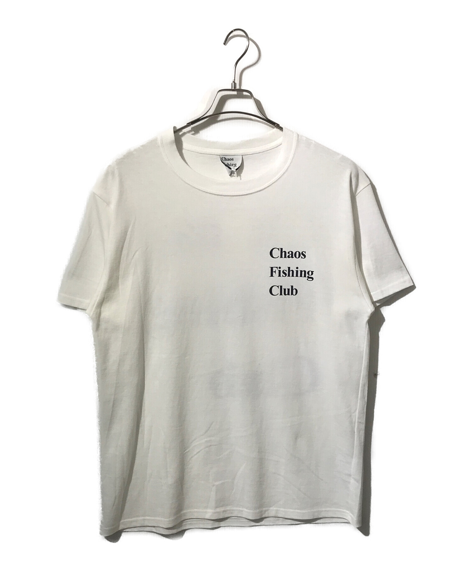 レア品 Chaos Fishing Club 長袖カットソー ホワイト XL 中古・古着通販】CHAOS FISHING CLUB (カオスフィッシングクラブ) ロゴ