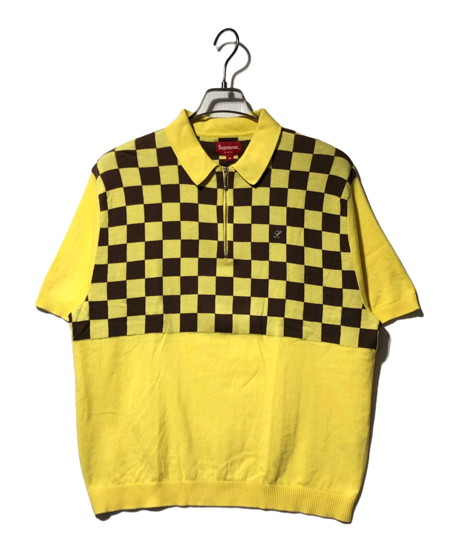 中古・古着通販】SUPREME (シュプリーム) checkerboard zip polo