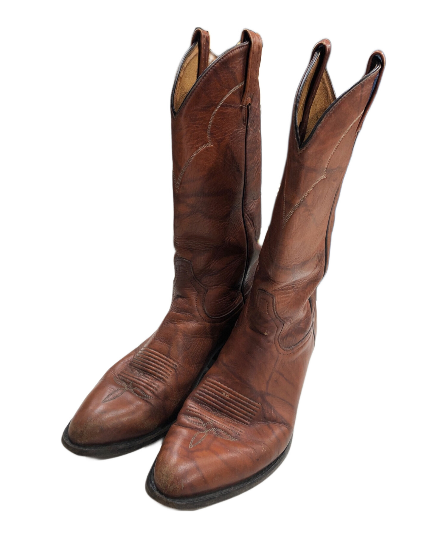 トニーラマ 9Ｄウエスタンブーツ ブラウン メキシコ製 中古・古着通販】TONY LAMA (トニーラマ) ウェスタンブーツ ブラウン