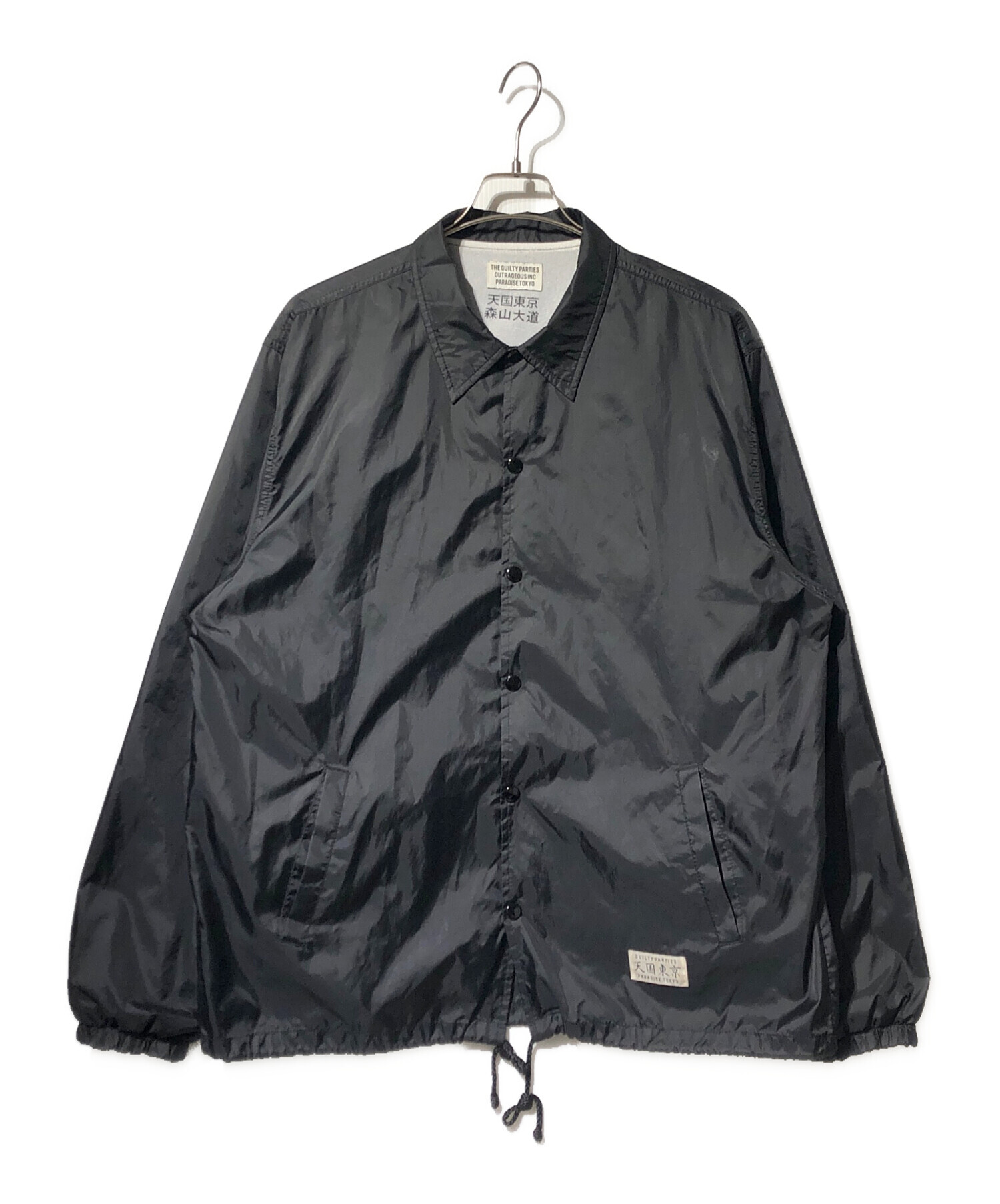 中古・古着通販】WACKO MARIA (ワコマリア) コーチジャケット ブラック 