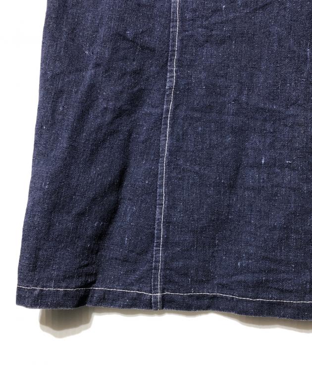 70s80s EUROオイルドコットンワークエプロン ネイビー ユーロ aw13 1970s-80s EURO Cotton Twill Work Jacket Navy Mens-M – ataco garage