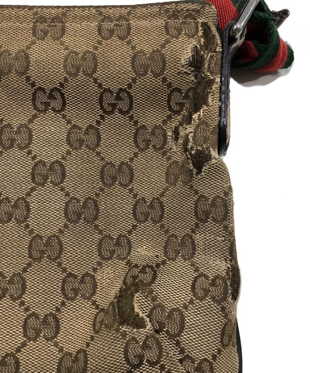 中古・古着通販】GUCCI (グッチ) GGキャンバス ショルダーバッグ