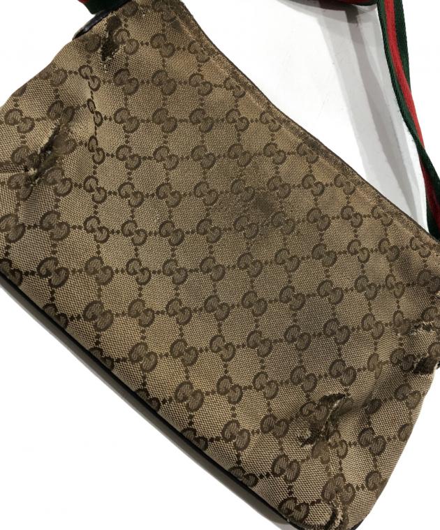 中古・古着通販】GUCCI (グッチ) GGキャンバス ショルダーバッグ