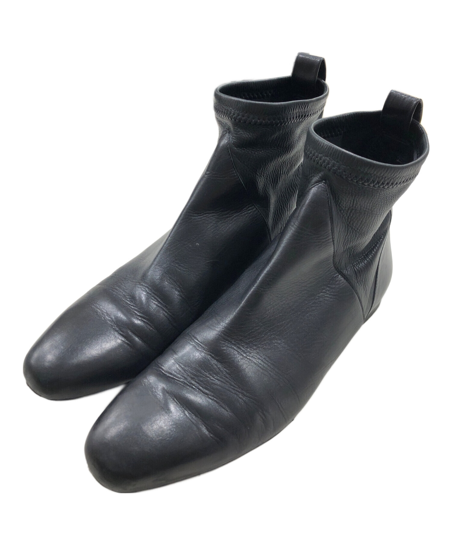 中古・古着通販】JIL SANDER (ジルサンダー) レザーショートブーツ