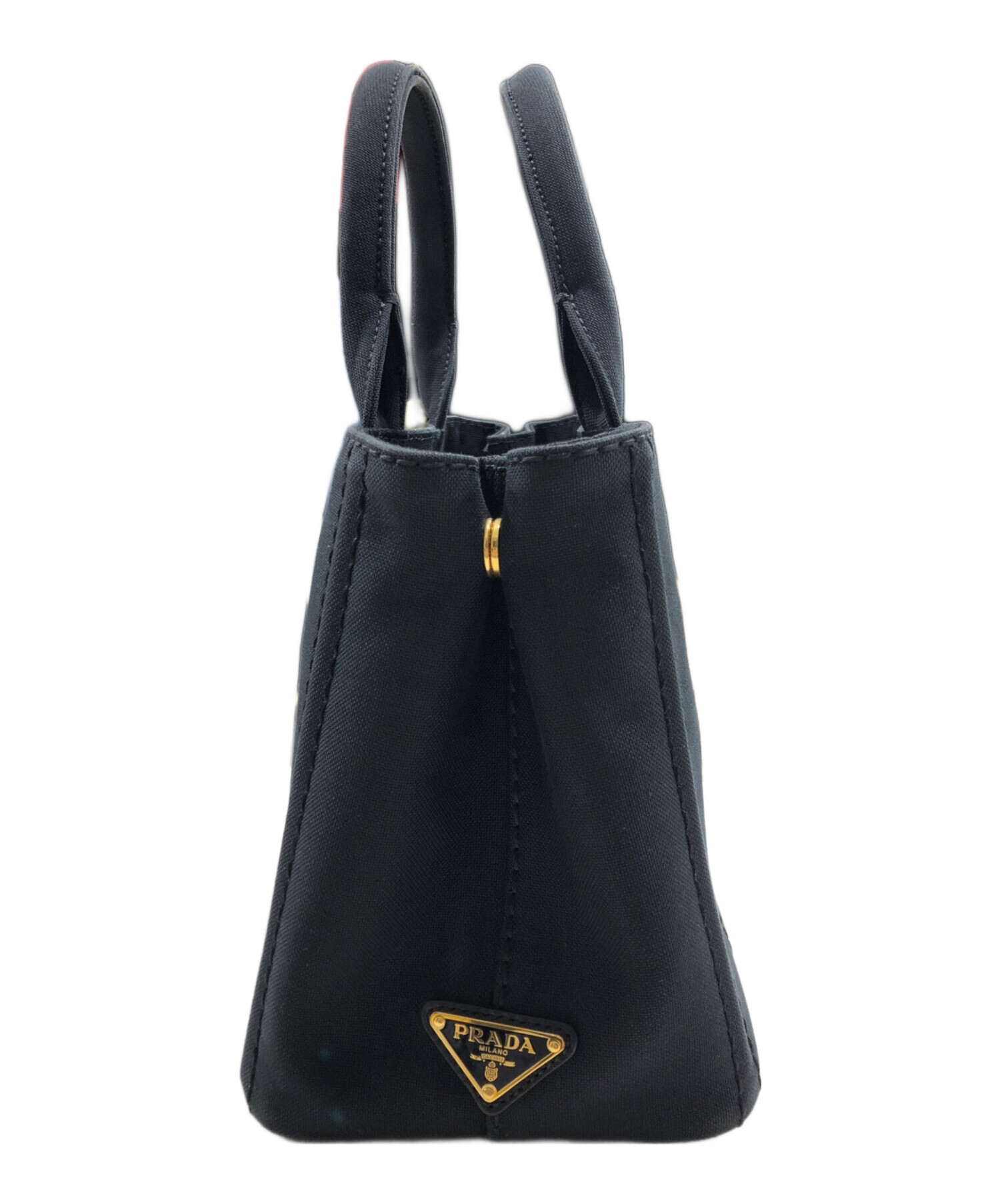 中古・古着通販】PRADA (プラダ) ハンドバッグ/カナパS ブラック 