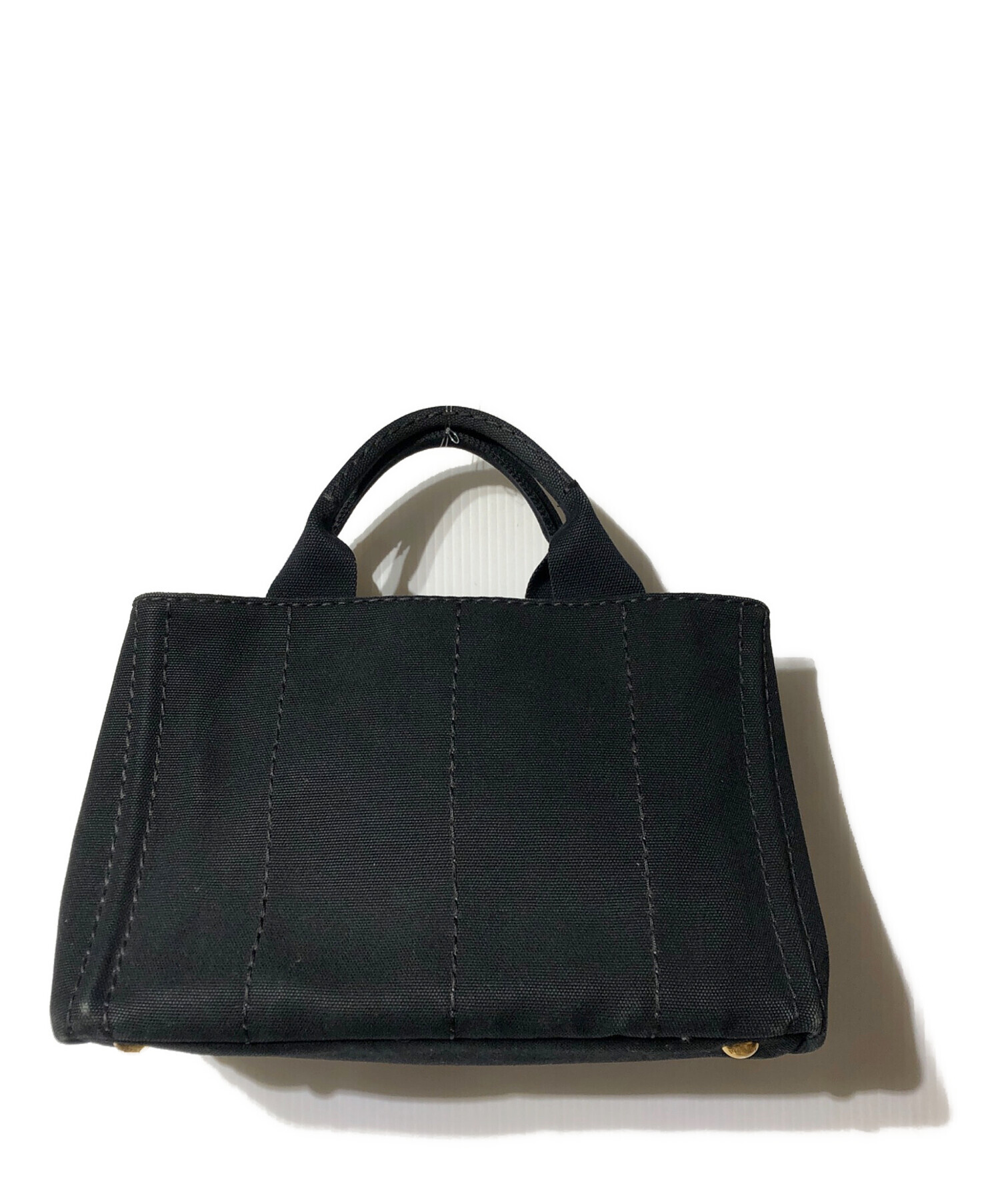 中古・古着通販】PRADA (プラダ) カナパミニ トートバッグ ブラック 