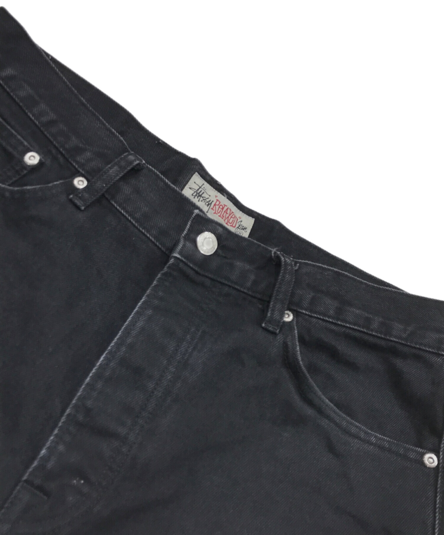 中古・古着通販】stussy (ステューシー) RELAXED JEAN DENIM ブラック 