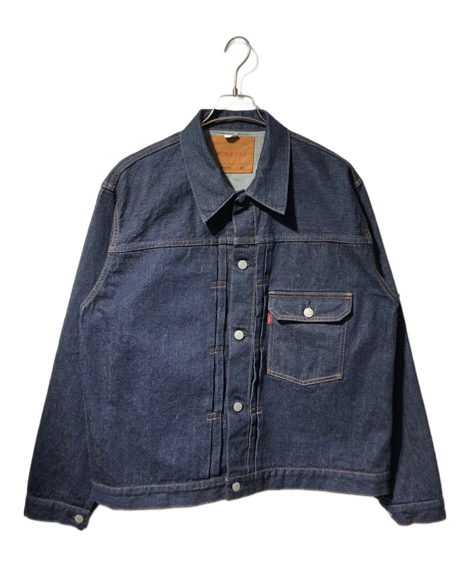 ワーカーズ デニムジャケット　サイズ42 中古・古着通販】WORKERS (ワーカーズ) デニムジャケット インディゴ