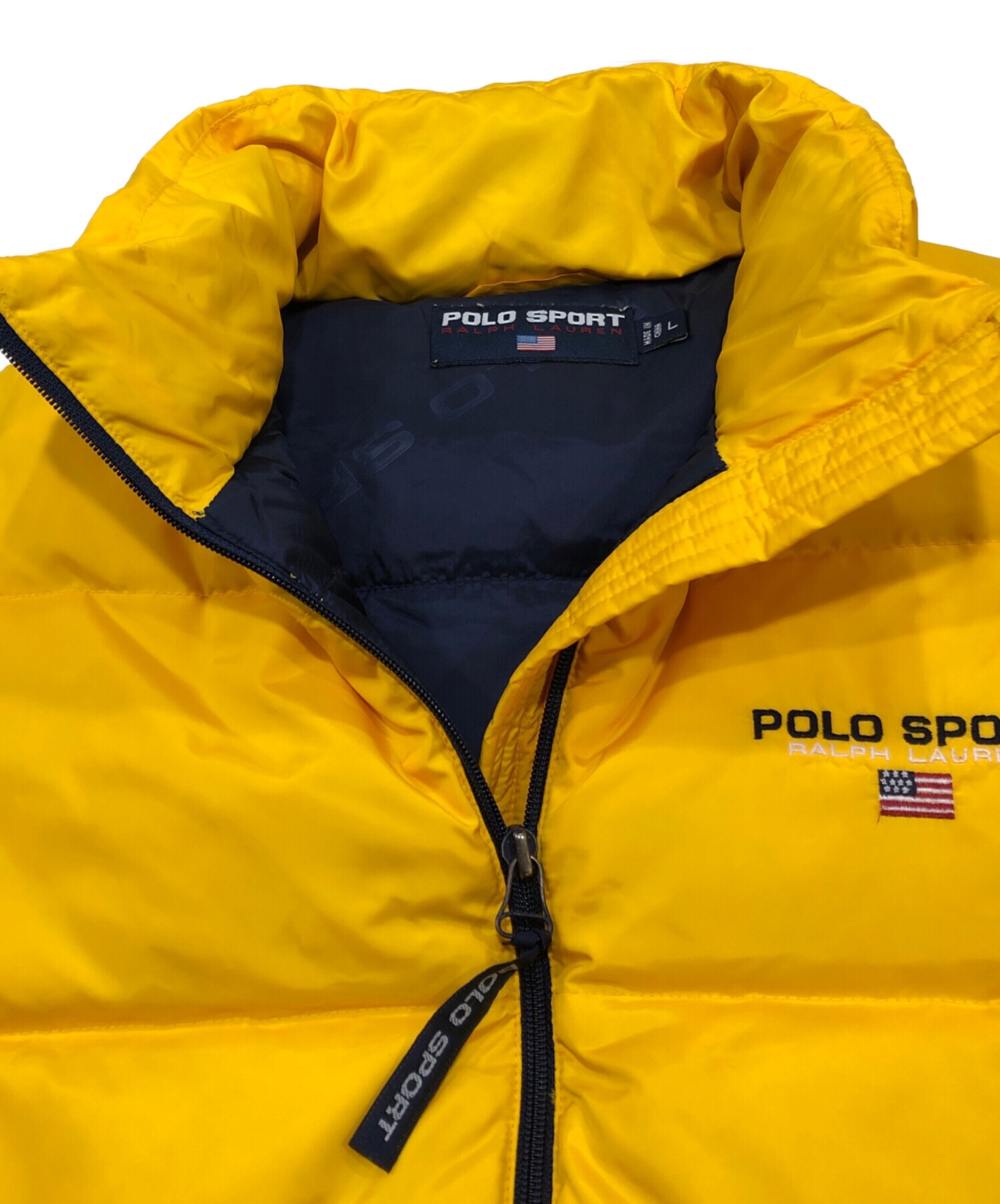 中古・古着通販】POLO SPORT (ポロスポーツ) ダウンベスト イエロー