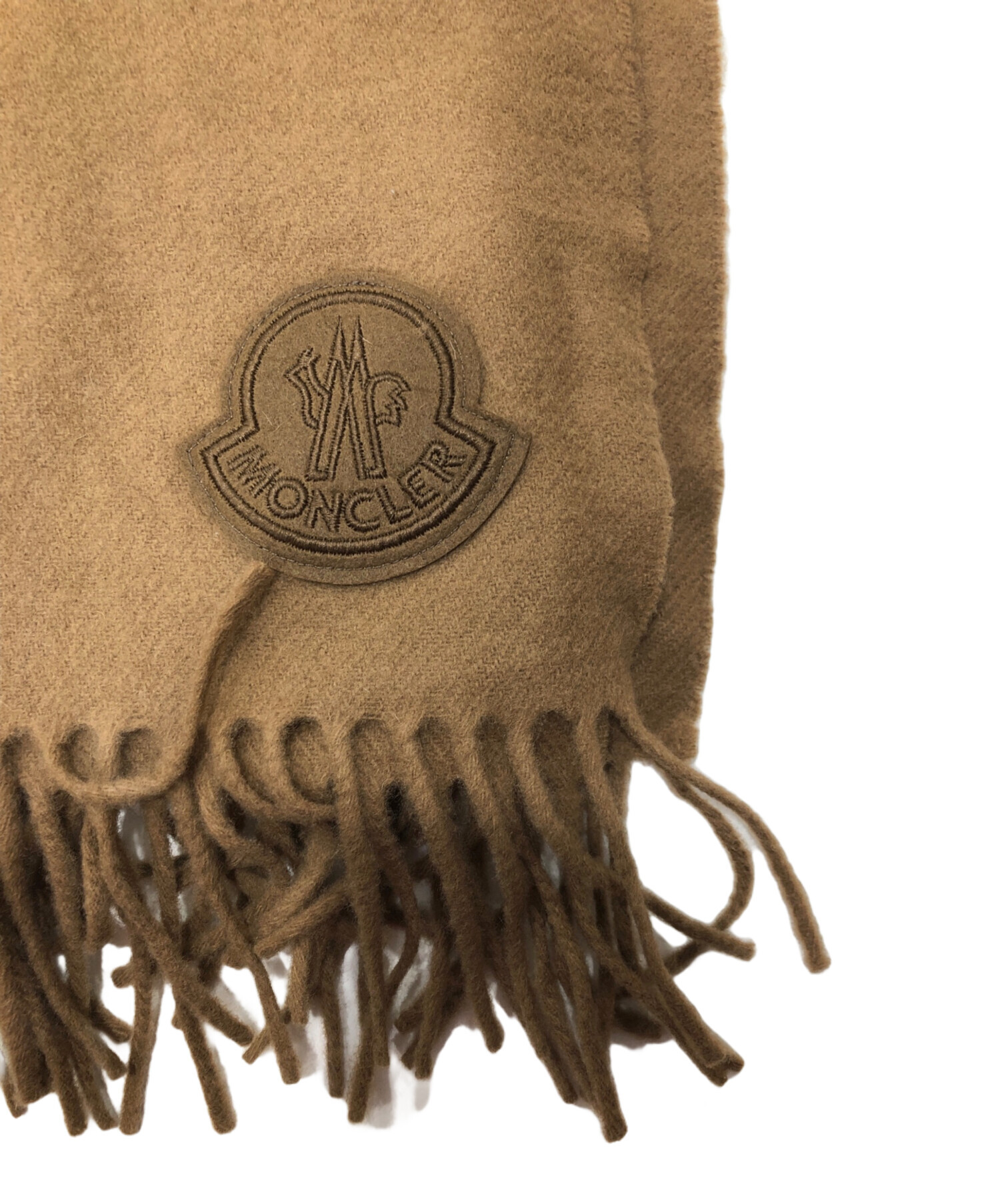 中古・古着通販】MONCLER (モンクレール) ラムウールマフラー/ロゴ