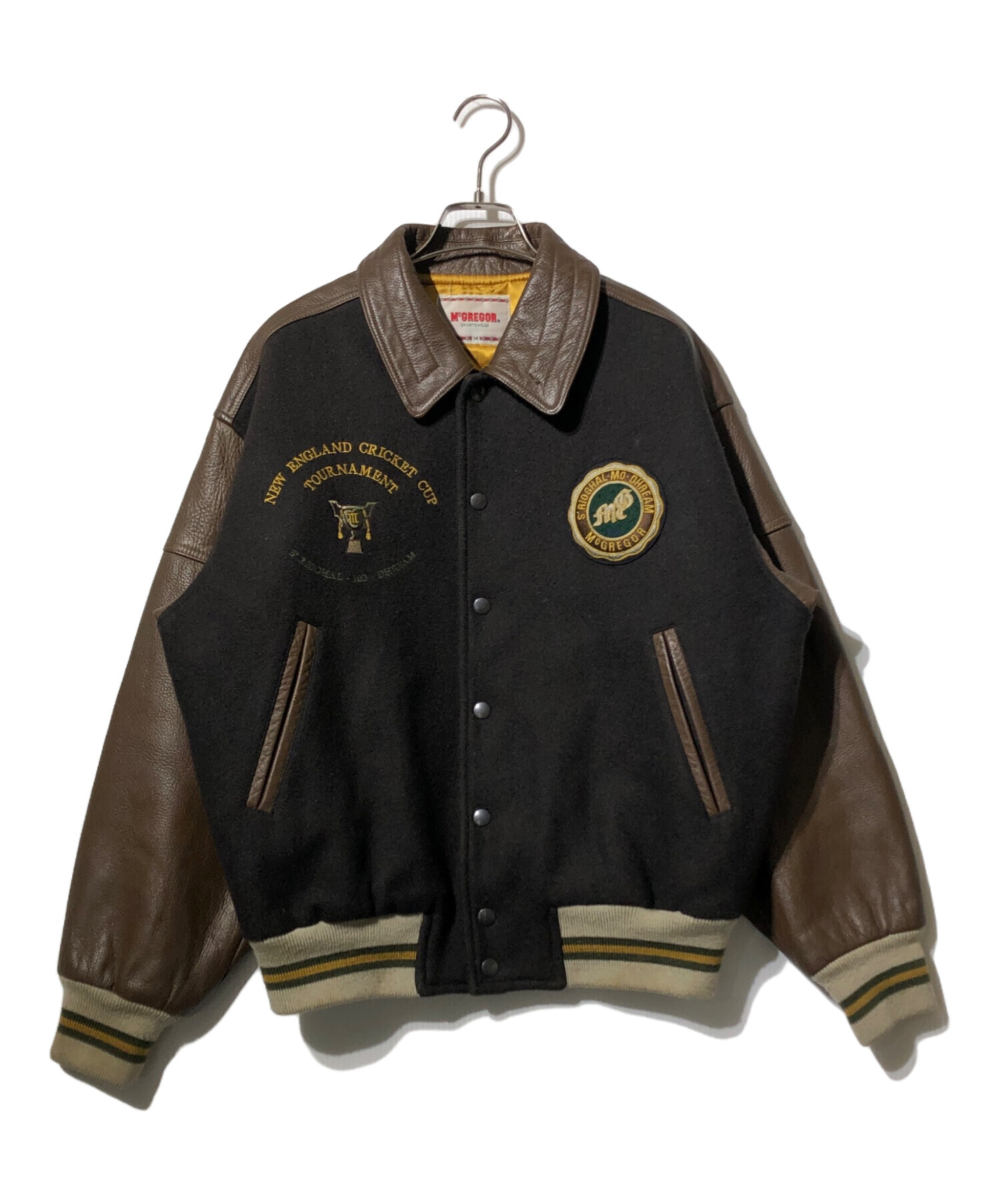 中古・古着通販】McGREGOR (マクレガー) 切替スタジャン ブラウン