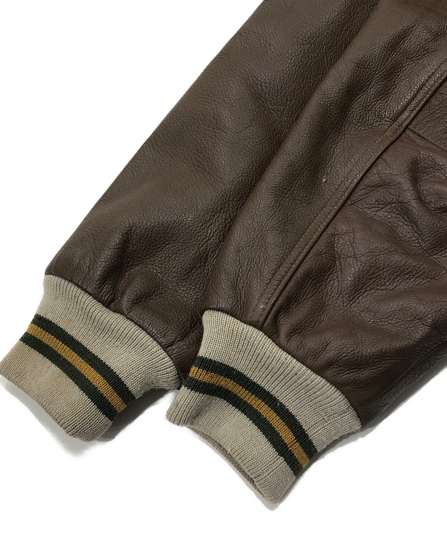 中古・古着通販】McGREGOR (マクレガー) 切替スタジャン ブラウン