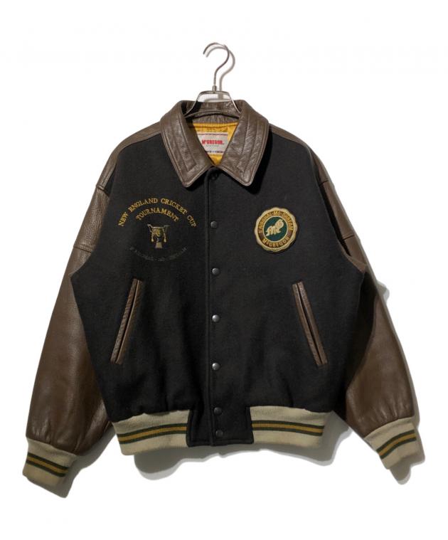 80s McGREGOR】スタジャン ウールブルゾン ハイネック 短丈 古着 中古