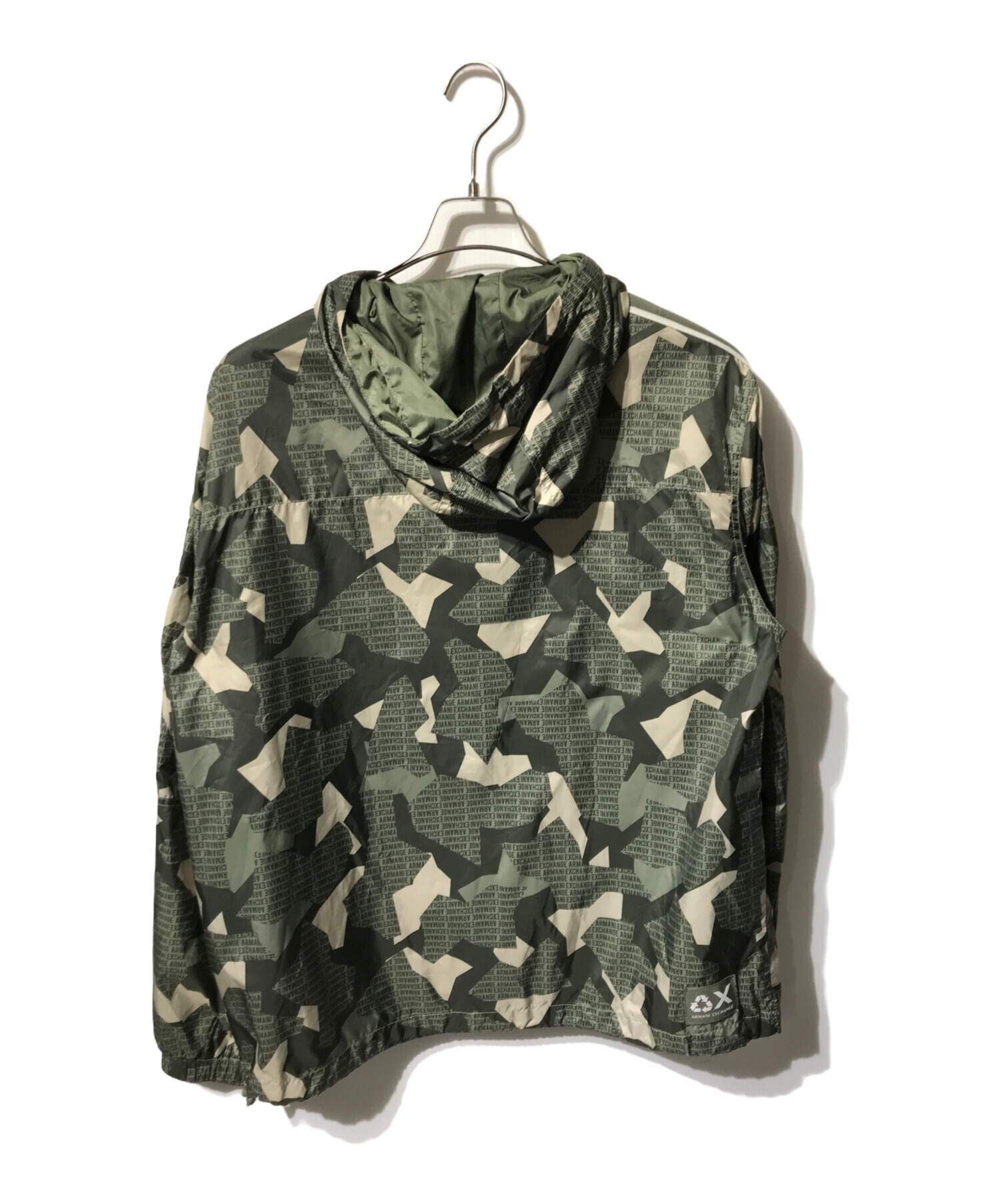 ARMANI EXCHANGE ナイロンジャケット 総柄 フード付 中古・古着通販】ARMANI EXCHANGE (アルマーニ エクスチェンジ) 総柄