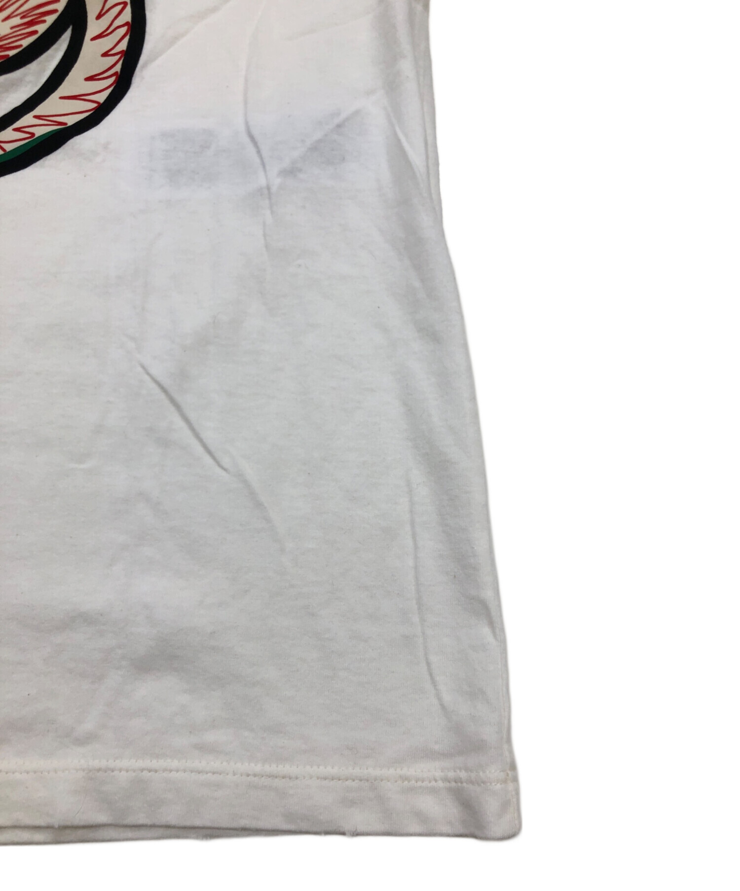 中古・古着通販】GUCCI (グッチ) キャットプリントTシャツ ベージュ