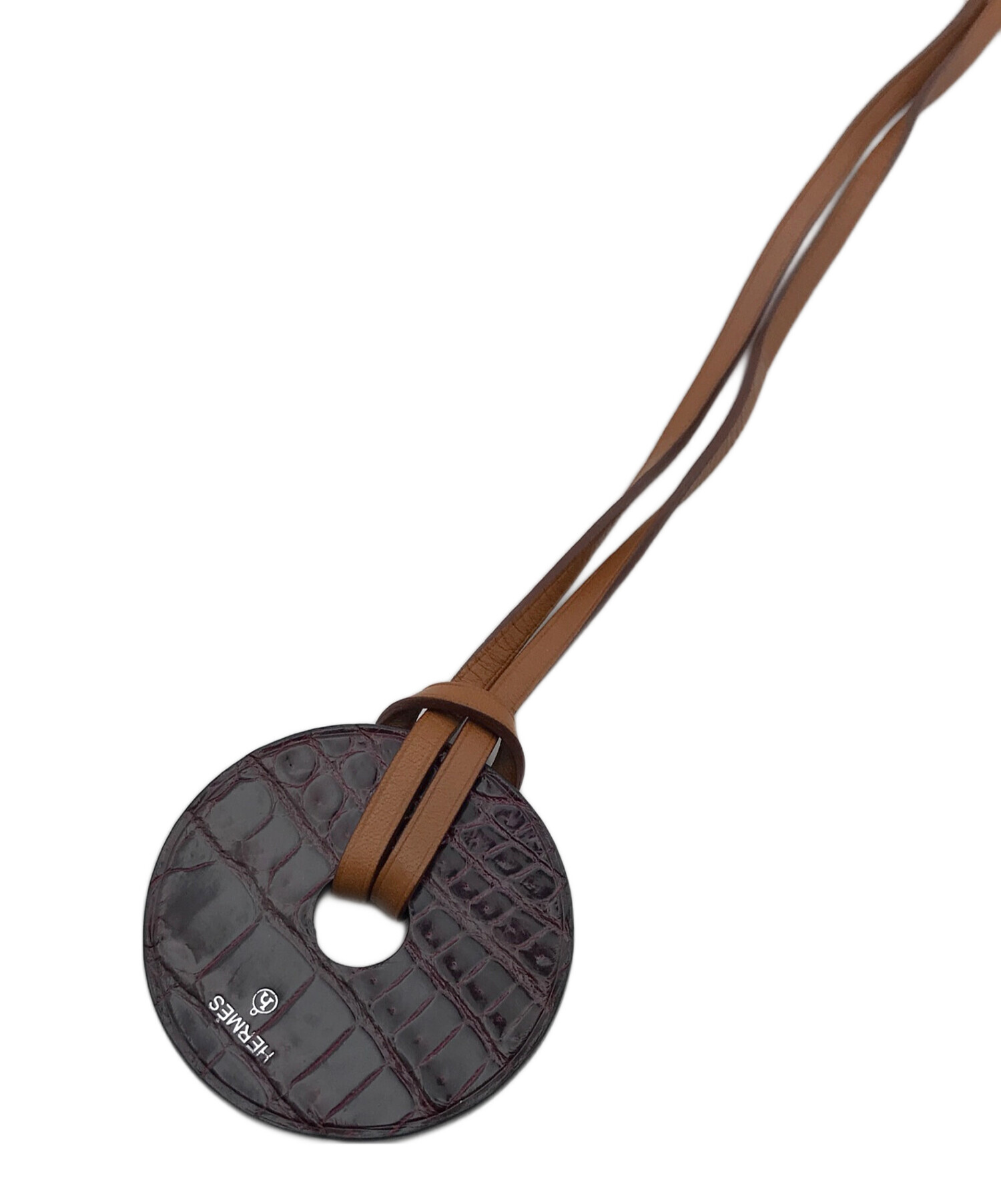 中古・古着通販】HERMES (エルメス) プティアッシュ レザーネックレス