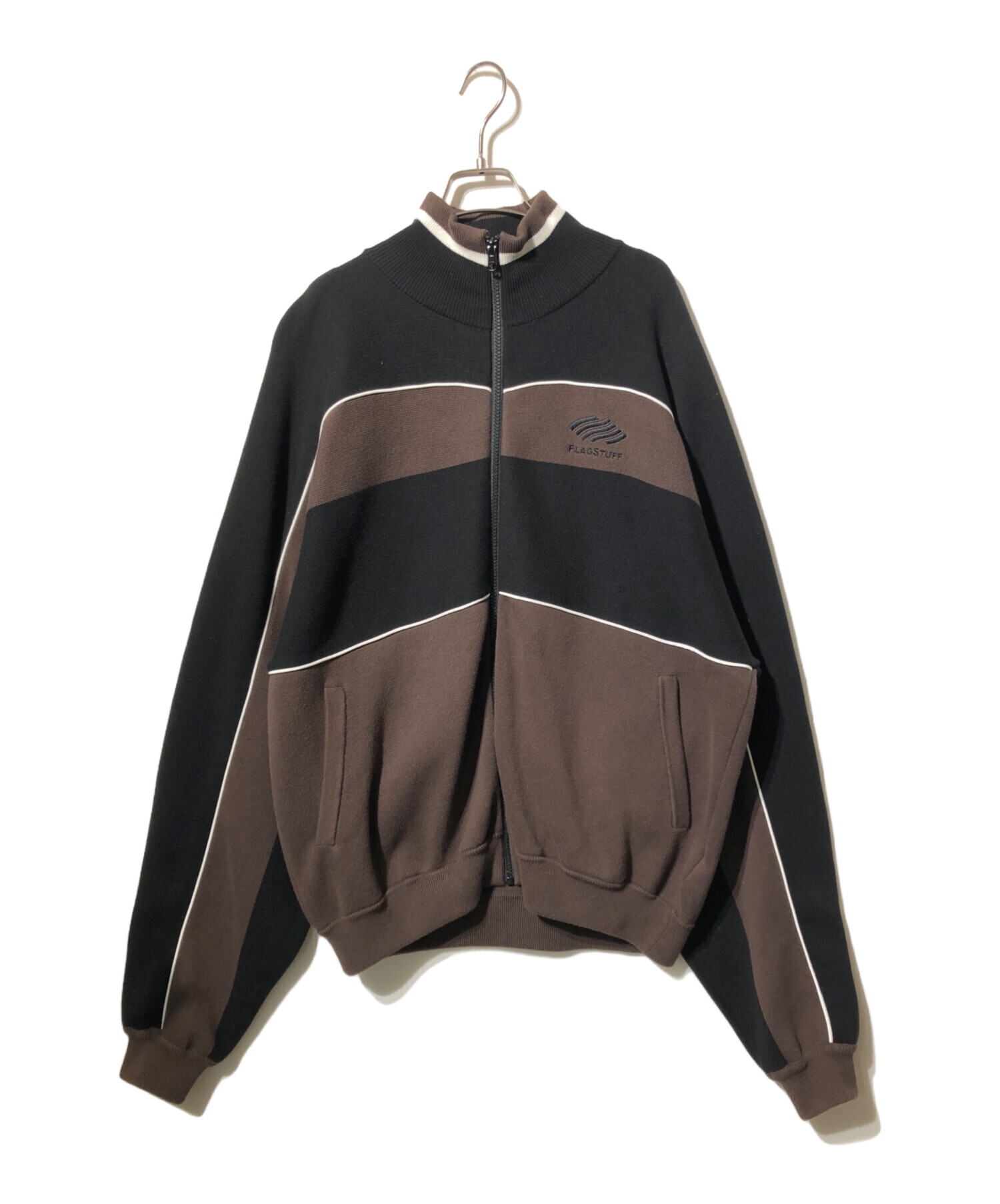 中古・古着通販】FLAGSTUFF (フラグスタフ) KNIT BLOUSON（ニット 