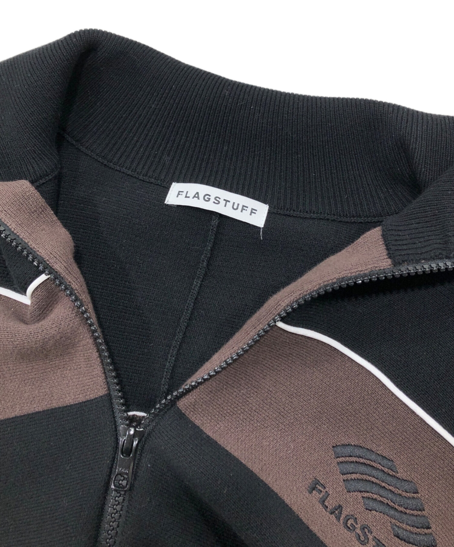 中古・古着通販】FLAGSTUFF (フラグスタフ) KNIT BLOUSON（ニット 