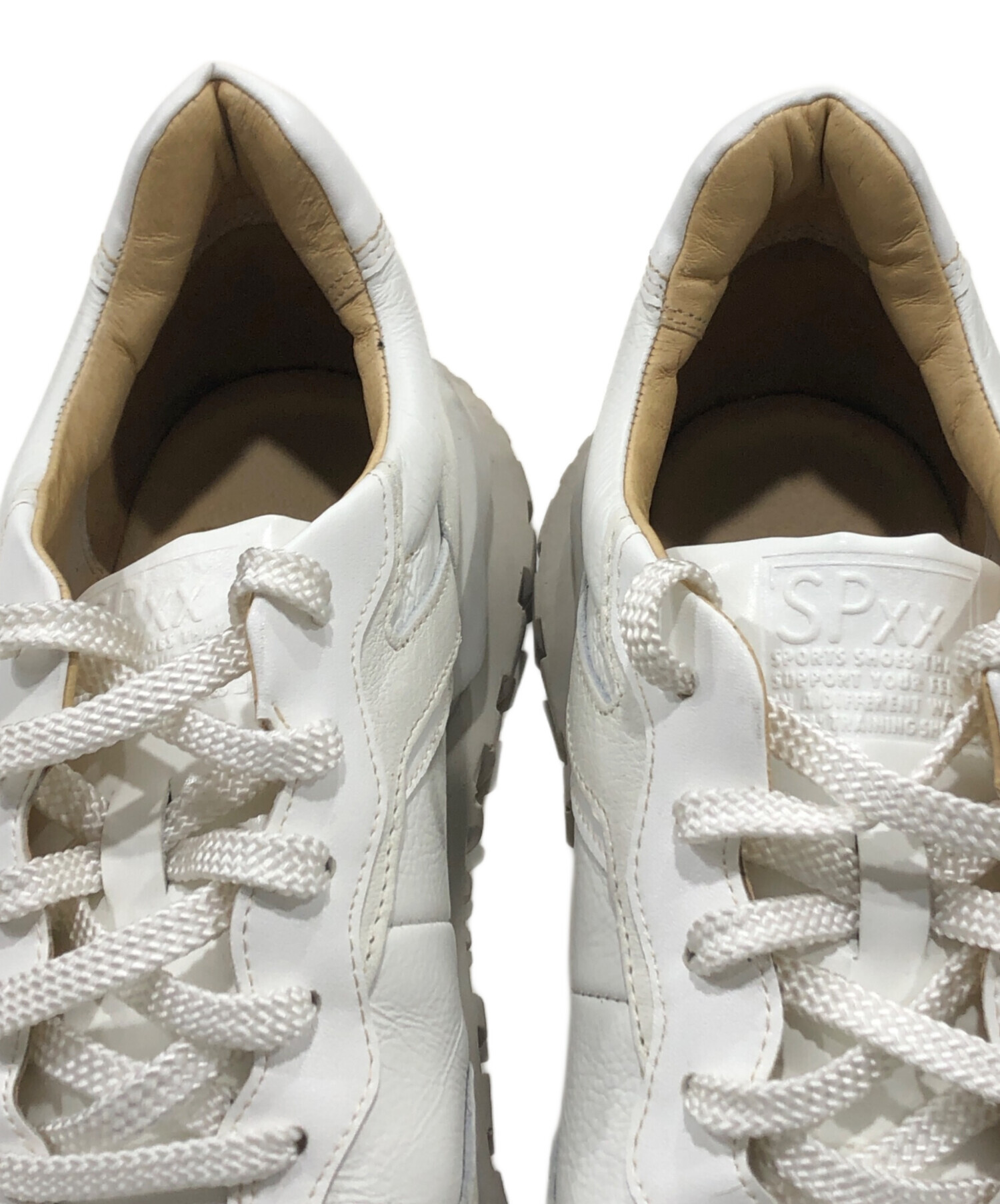 ムーンスター　レザースニーカー　27cm 中古・古着通販】moon star (ムーンスター) レザースニーカー ホワイト