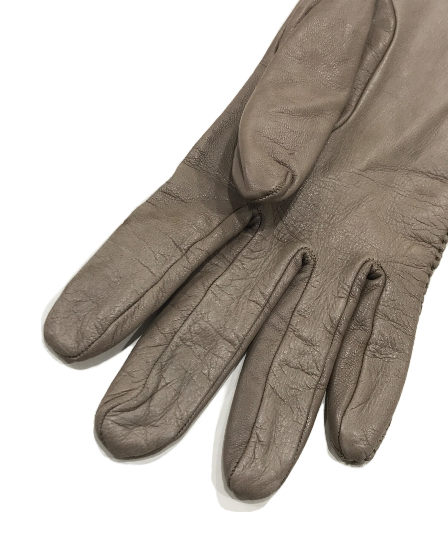 中古・古着通販】HERMES (エルメス) ラムウールグローブ ベージュ