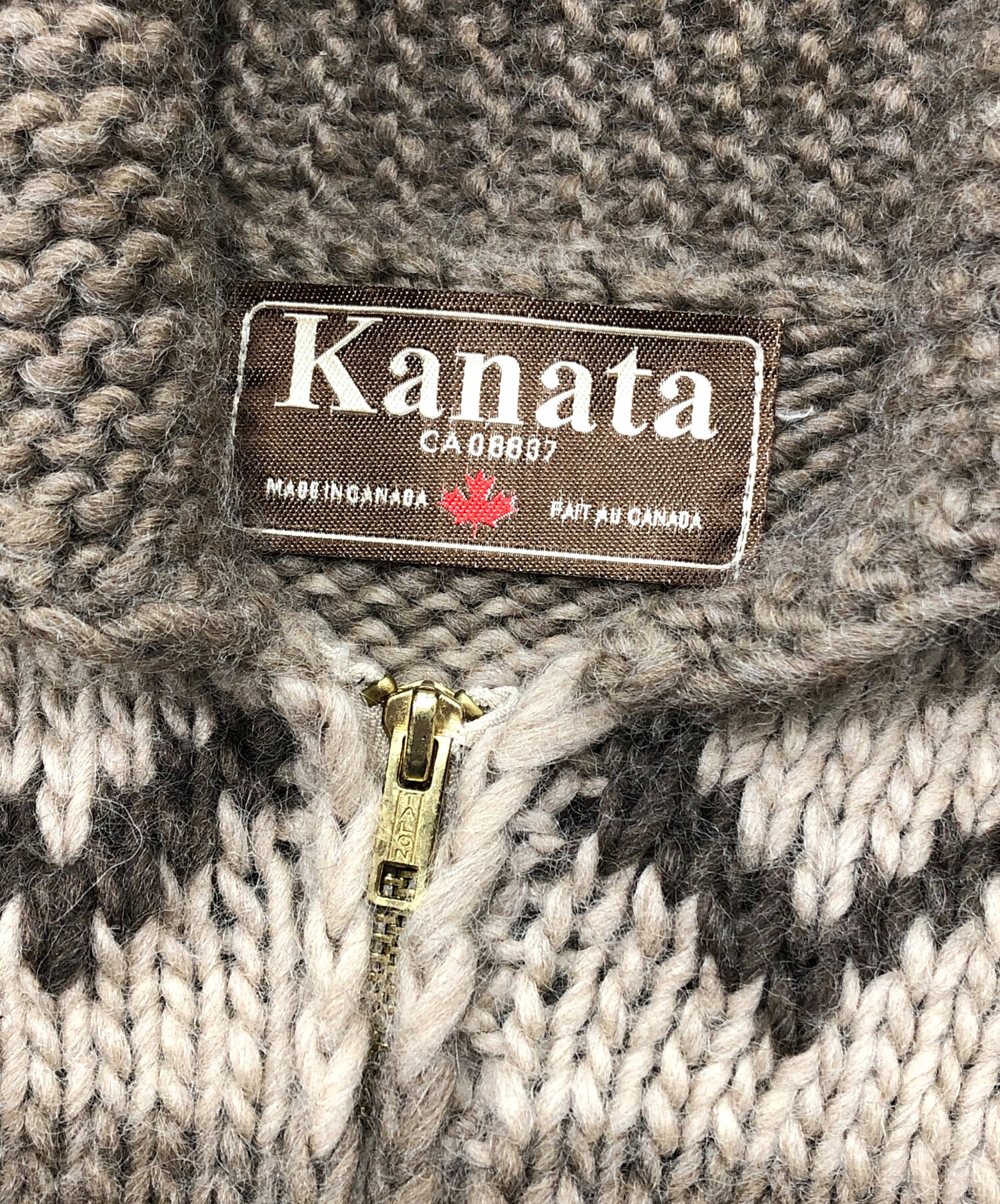 中古・古着通販】KANATA (カナタ) カウチンニットカーディガン