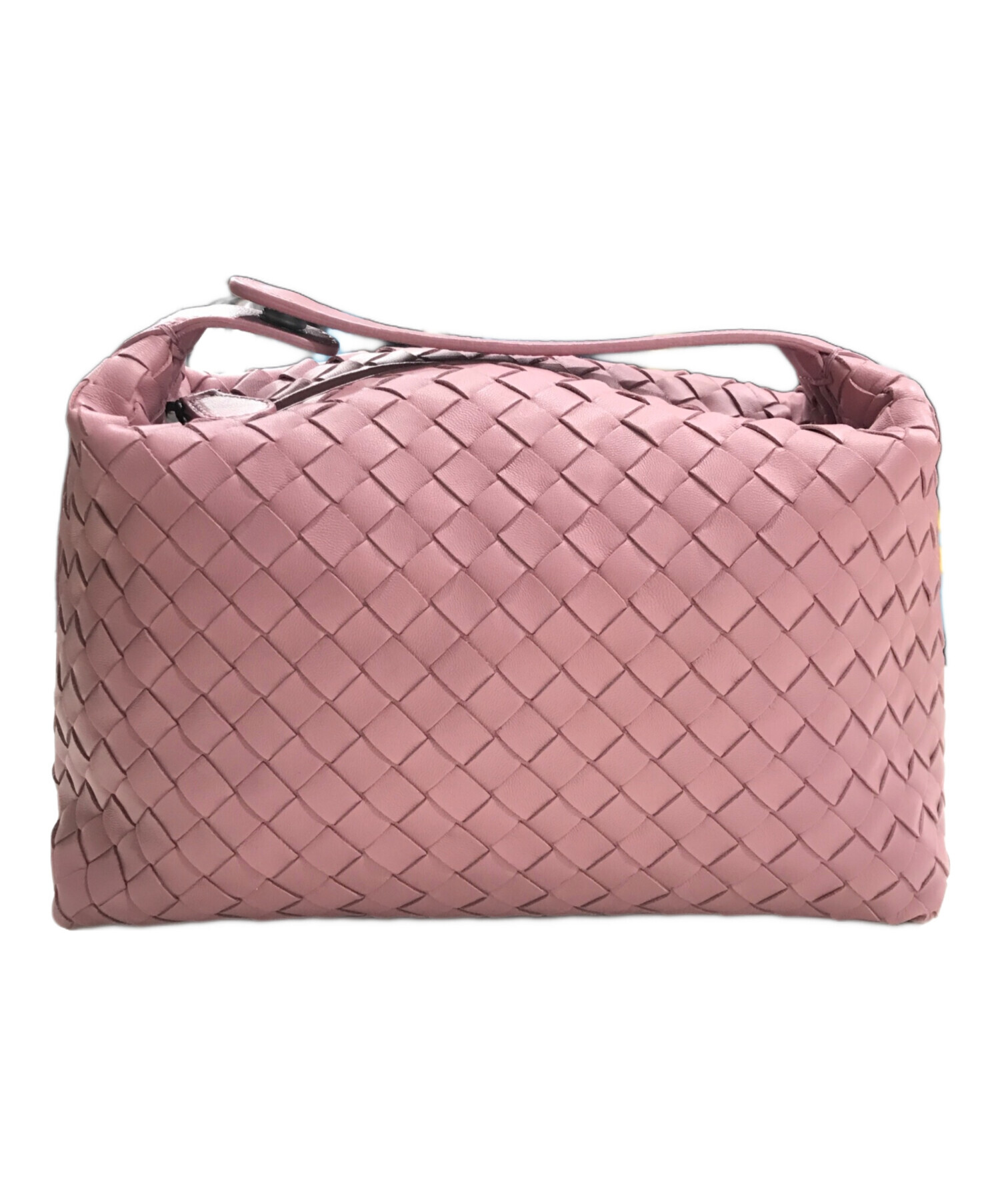BOTTEGAVENETA ボッテガヴェネタ イントレチャート ハンドバッグ ピンク系 14061 レディース【中古】 z7997 中古・古着通販】BOTTEGA VENETA (ボッテガベネタ) イントレチャート