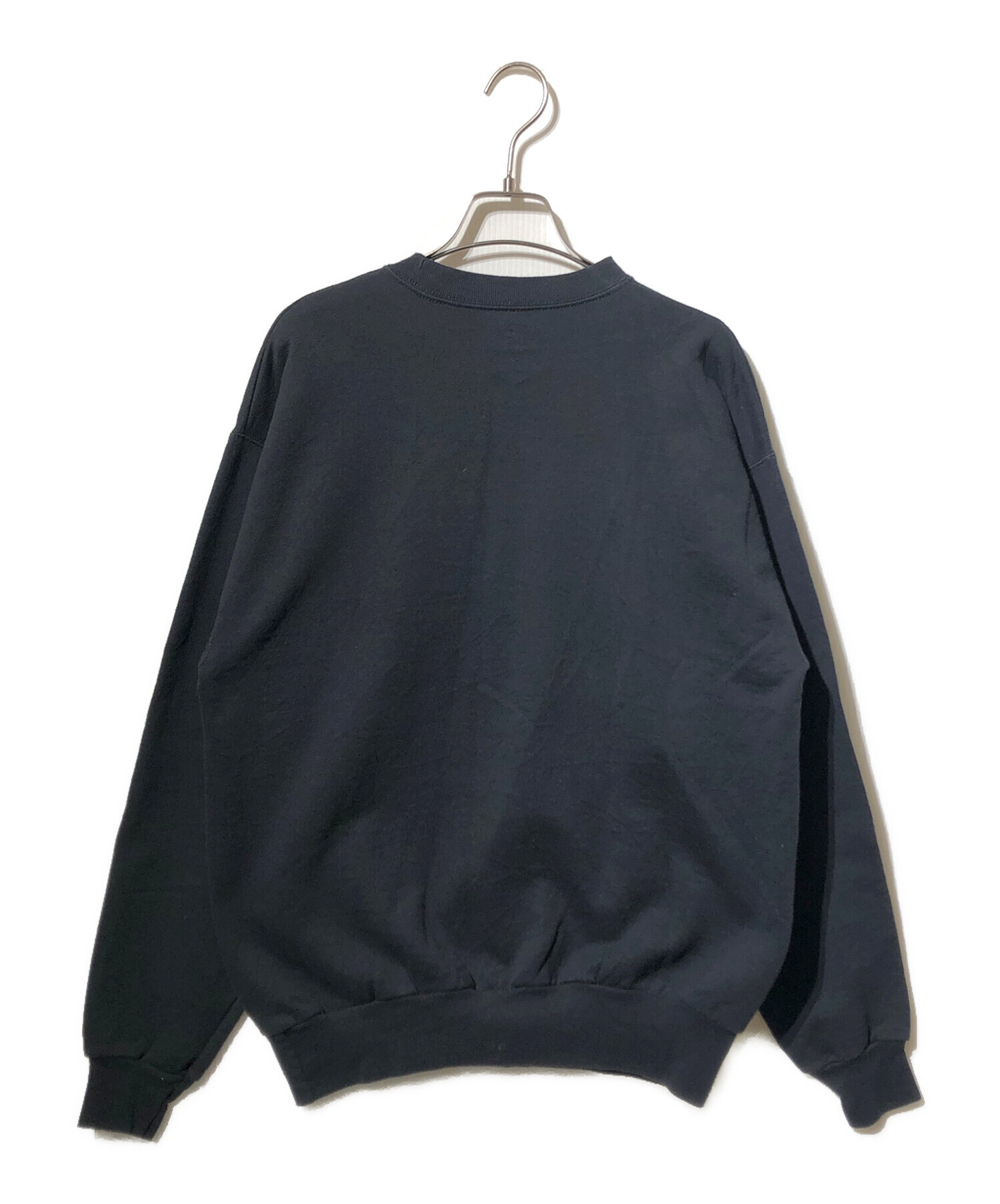 中古・古着通販】Hanes (ヘインズ) 古着プリントスウェット ブラック 
