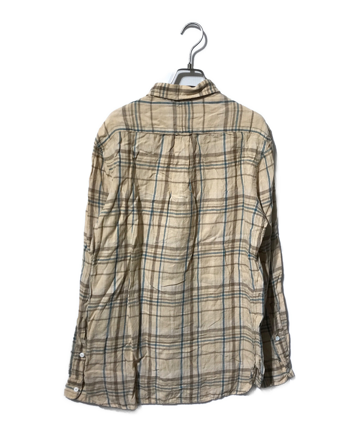 中古・古着通販】RALPH LAUREN (ラルフローレン) リネンチェックシャツ 