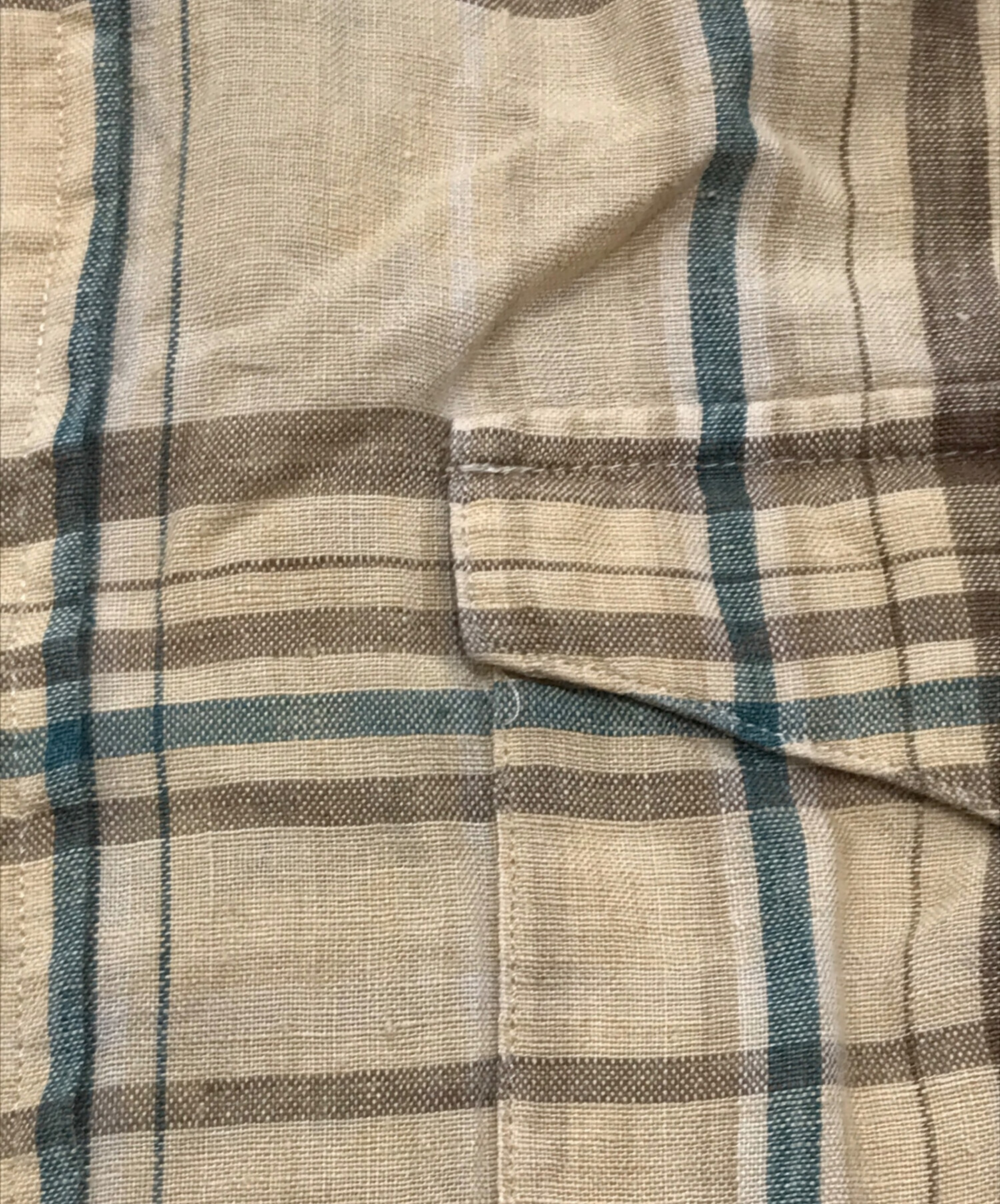 中古・古着通販】RALPH LAUREN (ラルフローレン) リネンチェックシャツ