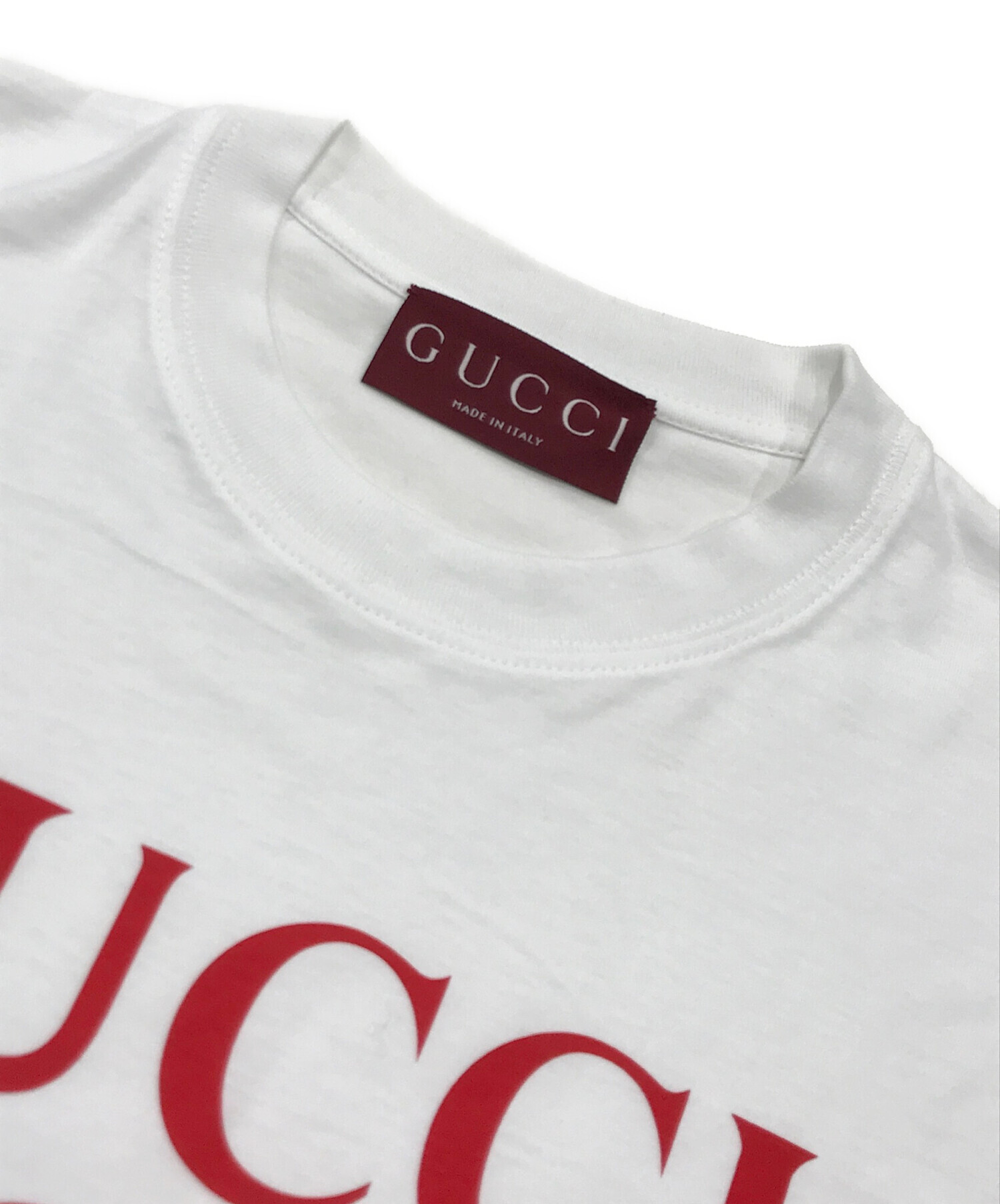 本日のみ最終値下　GUCCI ロゴ Tシャツ　XL ブラック　古着　レアデザイン 中古・古着通販】GUCCI (グッチ) ロゴTシャツ ブラック サイズ:XL