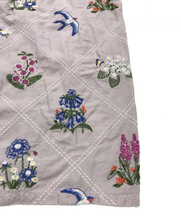 マーブルシュッド marbleSUD 花とミツバチ 総刺繍 新品⭐︎マーブルシュッド 総刺繍 花とミツバチ 注目テキスタイル