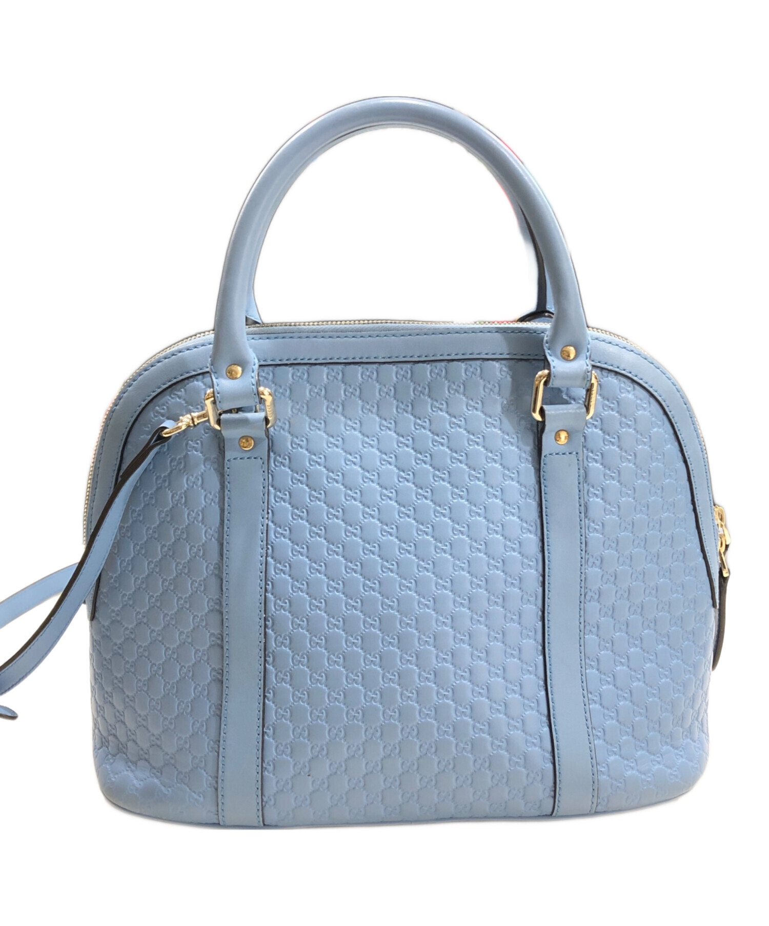 中古・古着通販】GUCCI (グッチ) マイクログッチシマ ハンドバッグ 