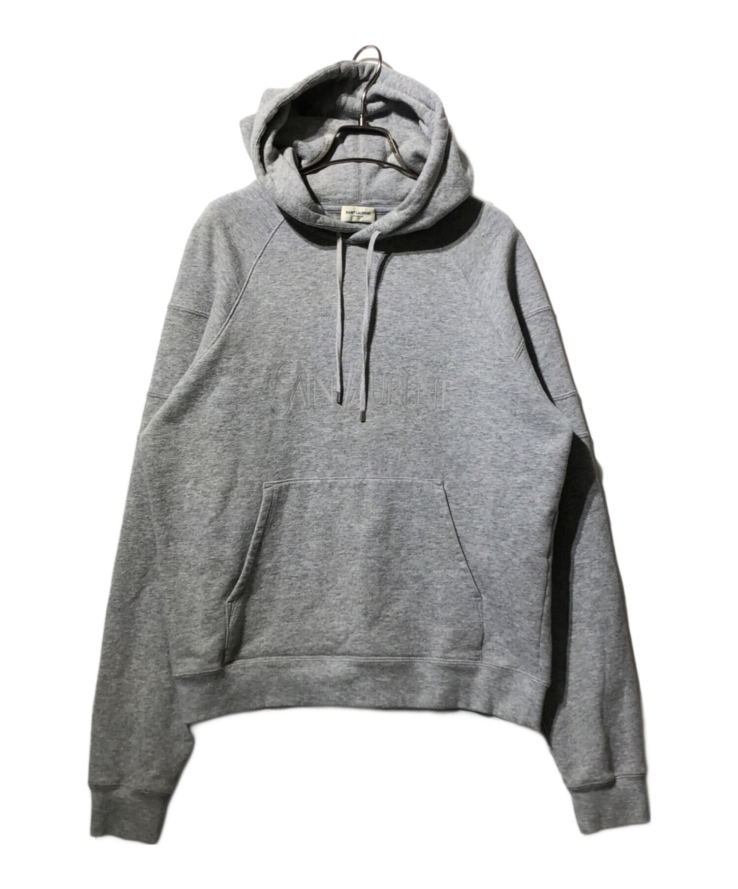 SAINT LAURENT PARIS グレー パーカー メンズ SAINT LAURENT PARIS