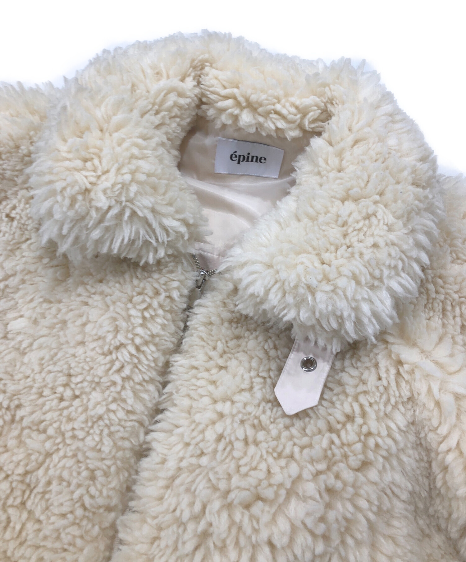 中古・古着通販】epine (エピヌ) sheep mouton coat ベージュ サイズ