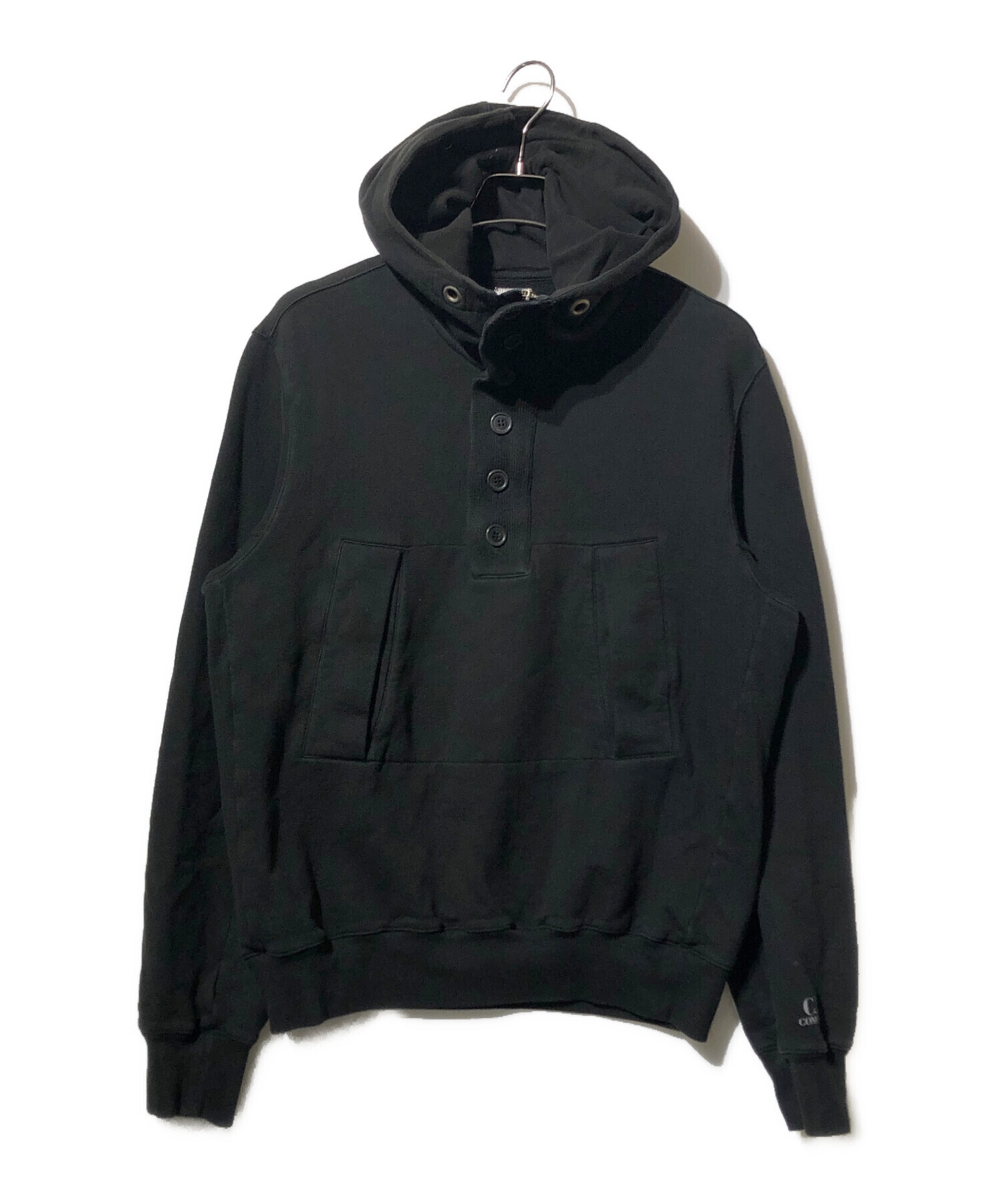 シン！C.P. COMPANY ブラック スウェットパーカー 訳あり！ シン！C.P.