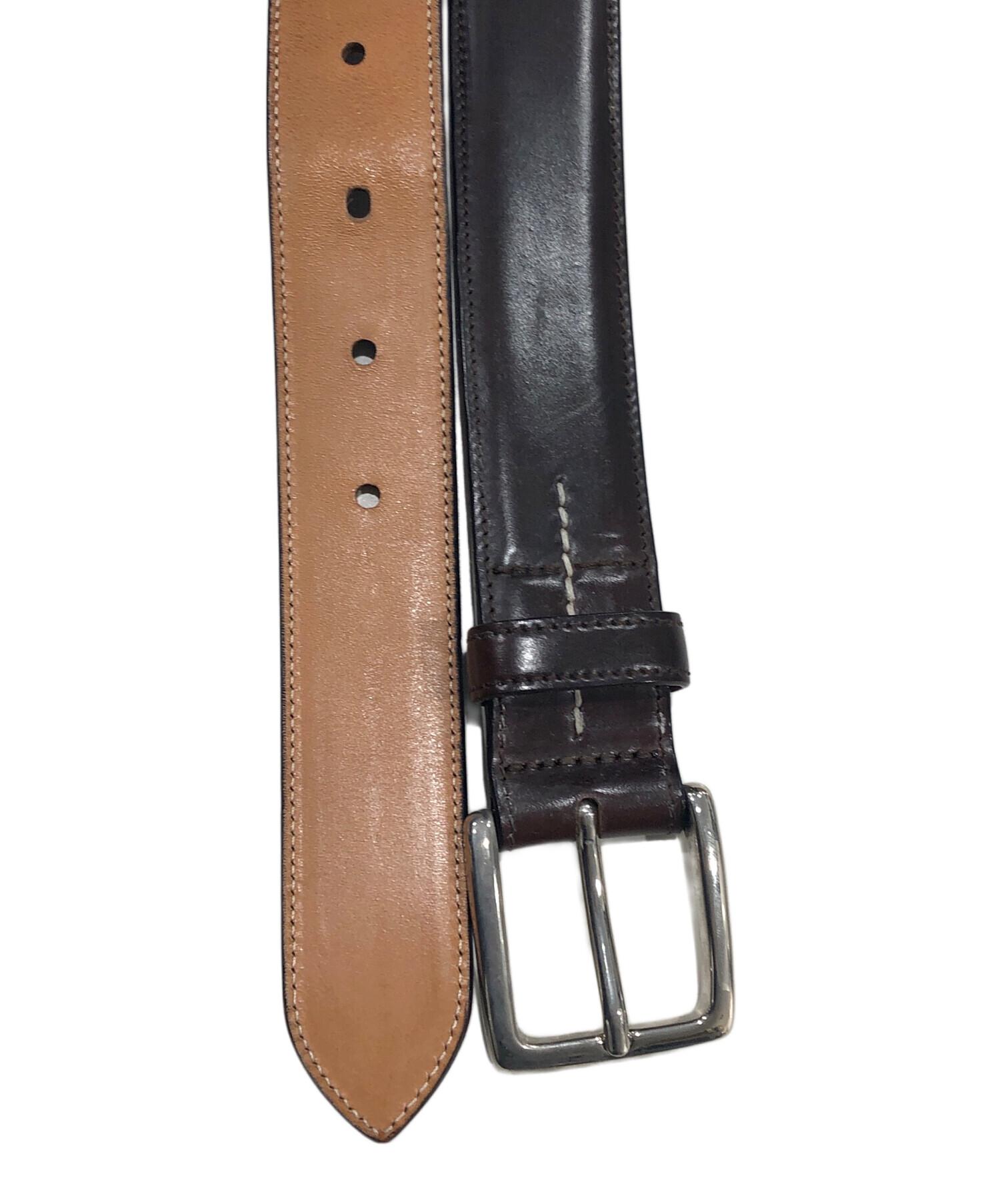 【新品未使用】KREIS クライス ベルト 80 サイズ 牛革 茶色 タグ付き 新品未使用】KREIS クライス ベルト 80 サイズ 牛革 茶色 タグ付き