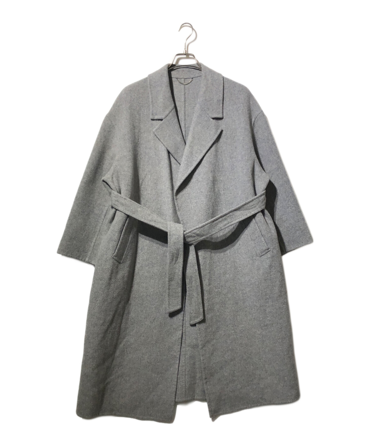 中古・古着通販】23区 (ニジュウサンク) リバーロングコート グレー 