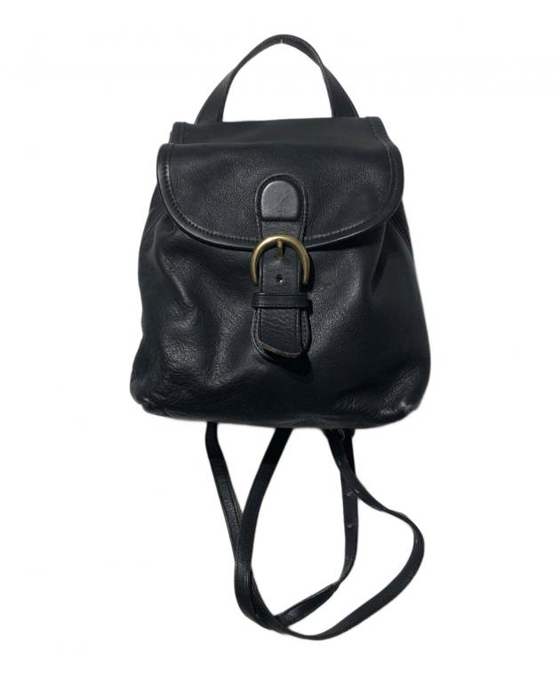 中古・古着通販】COACH (コーチ) オールレザーミニリュック ブラック