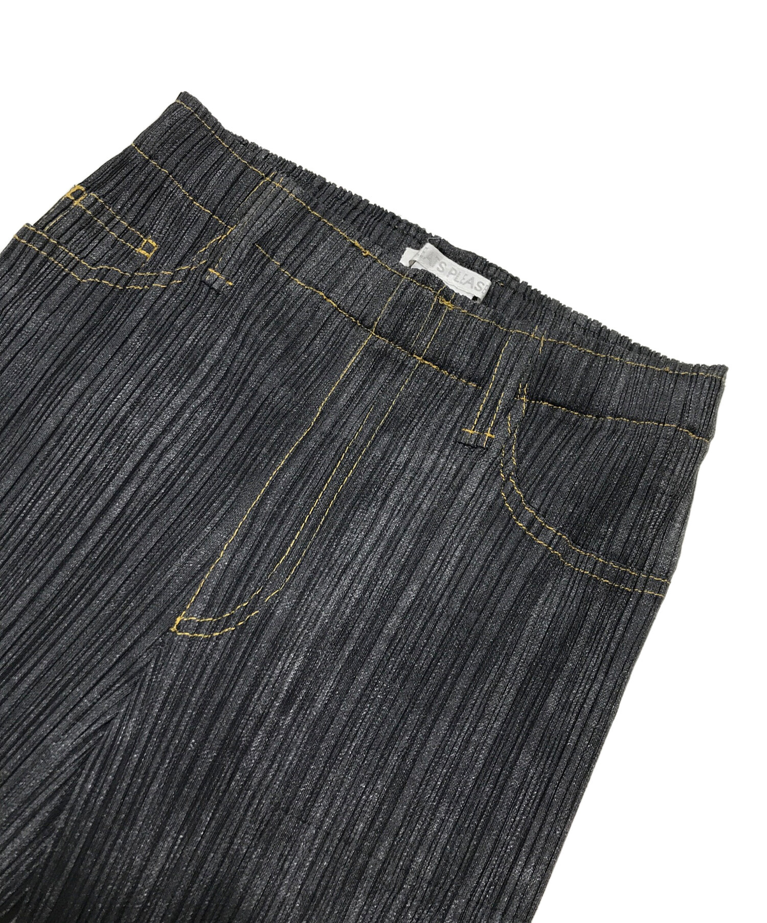 中古・古着通販】PLEATS PLEASE (プリーツプリーズ) デニム転写