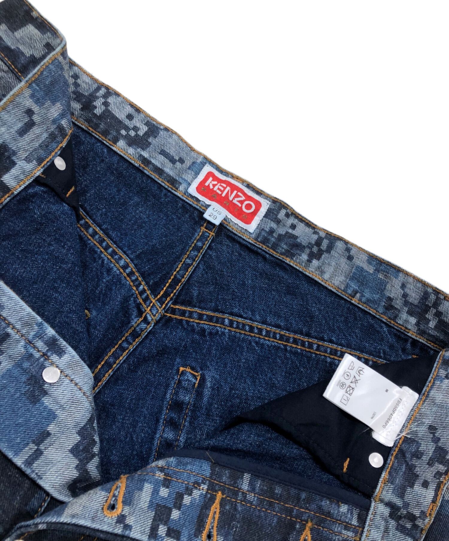 中古・古着通販】KENZO (ケンゾー) ピクセルローズプリントデニム